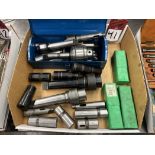 Lot of Assorted Quick Change Sleeves, Sleeves, Centers and Speed Chuck for Radial Drill