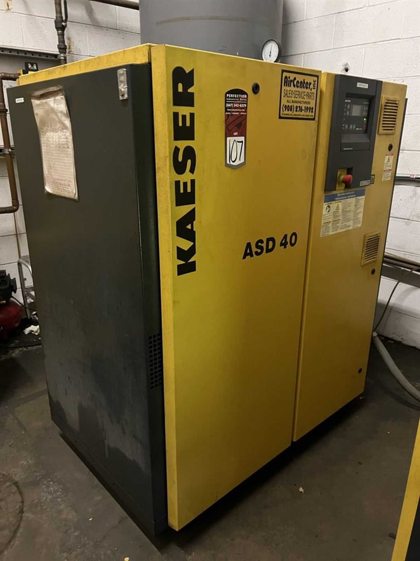 2006 KAESER ASD 40 Rotary Screw Air Compressor, s/n 1051, 40 HP, 125 PSOG, 191 CFM