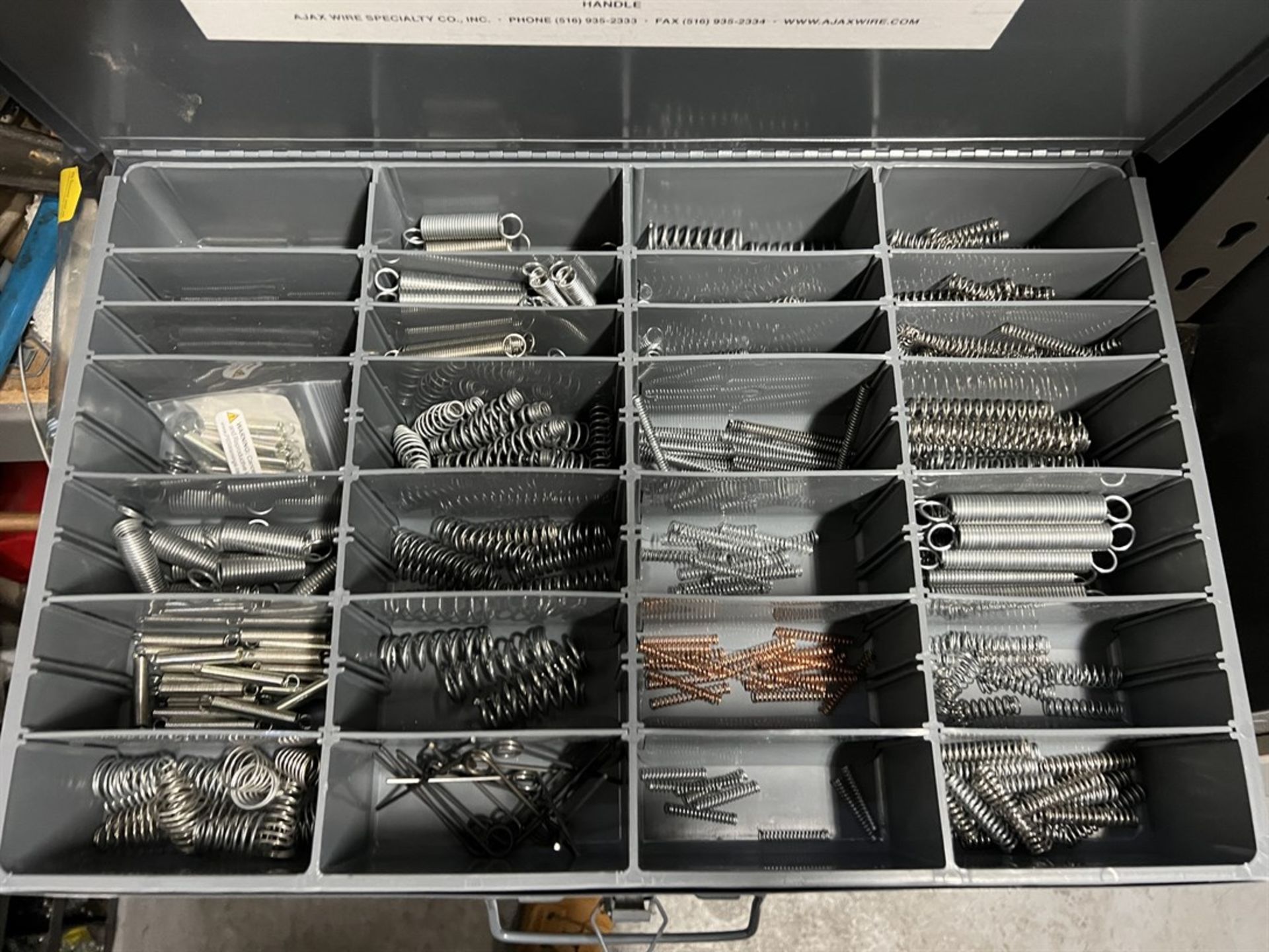 Pull-Out Drawer Style Hardware Organizers w/ Hose Clamps, Retaining Rings, Assorted Fasteners, and - Image 7 of 10