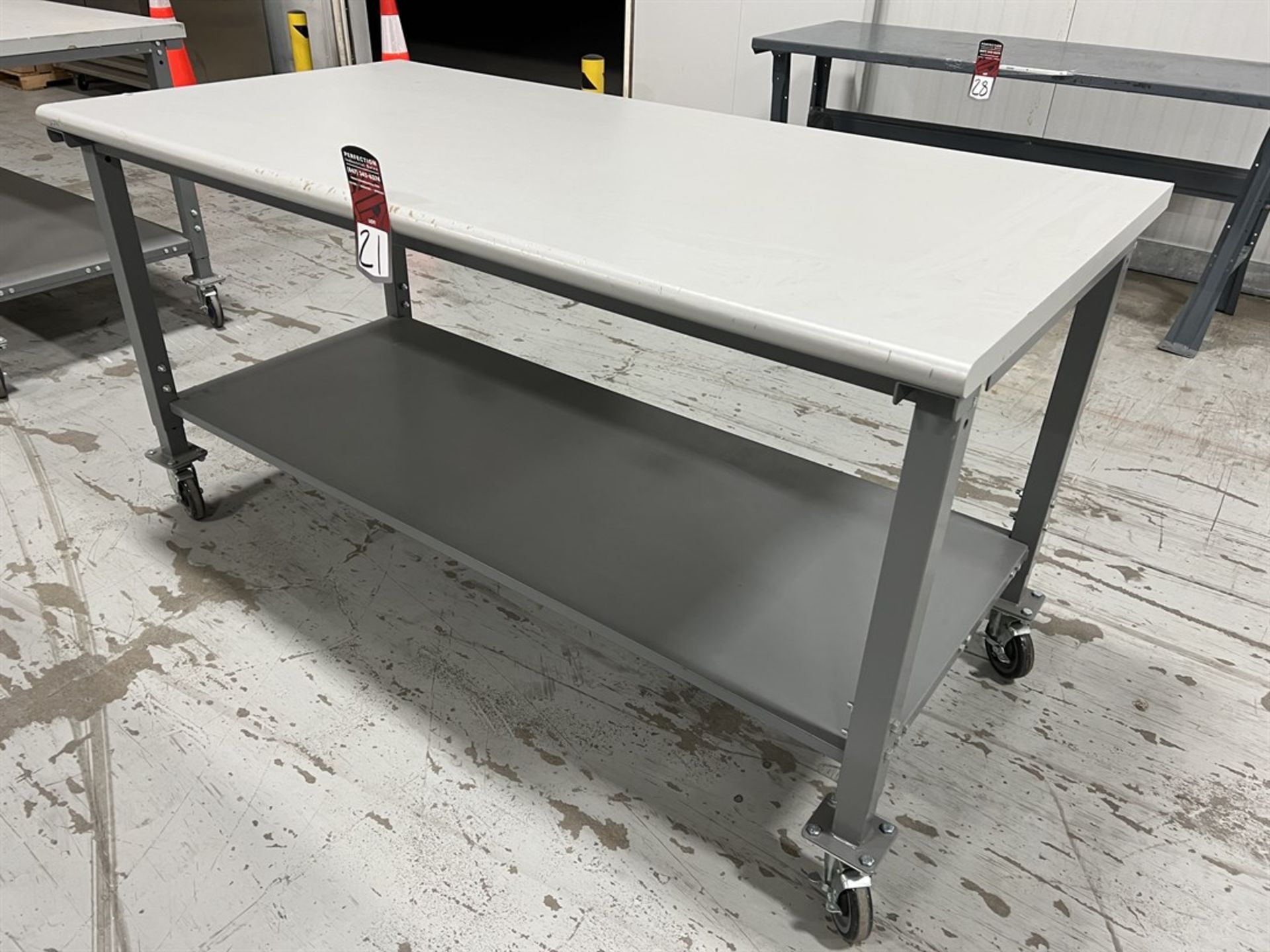 ULINE Packaging Table on Casters, 36" x 72"