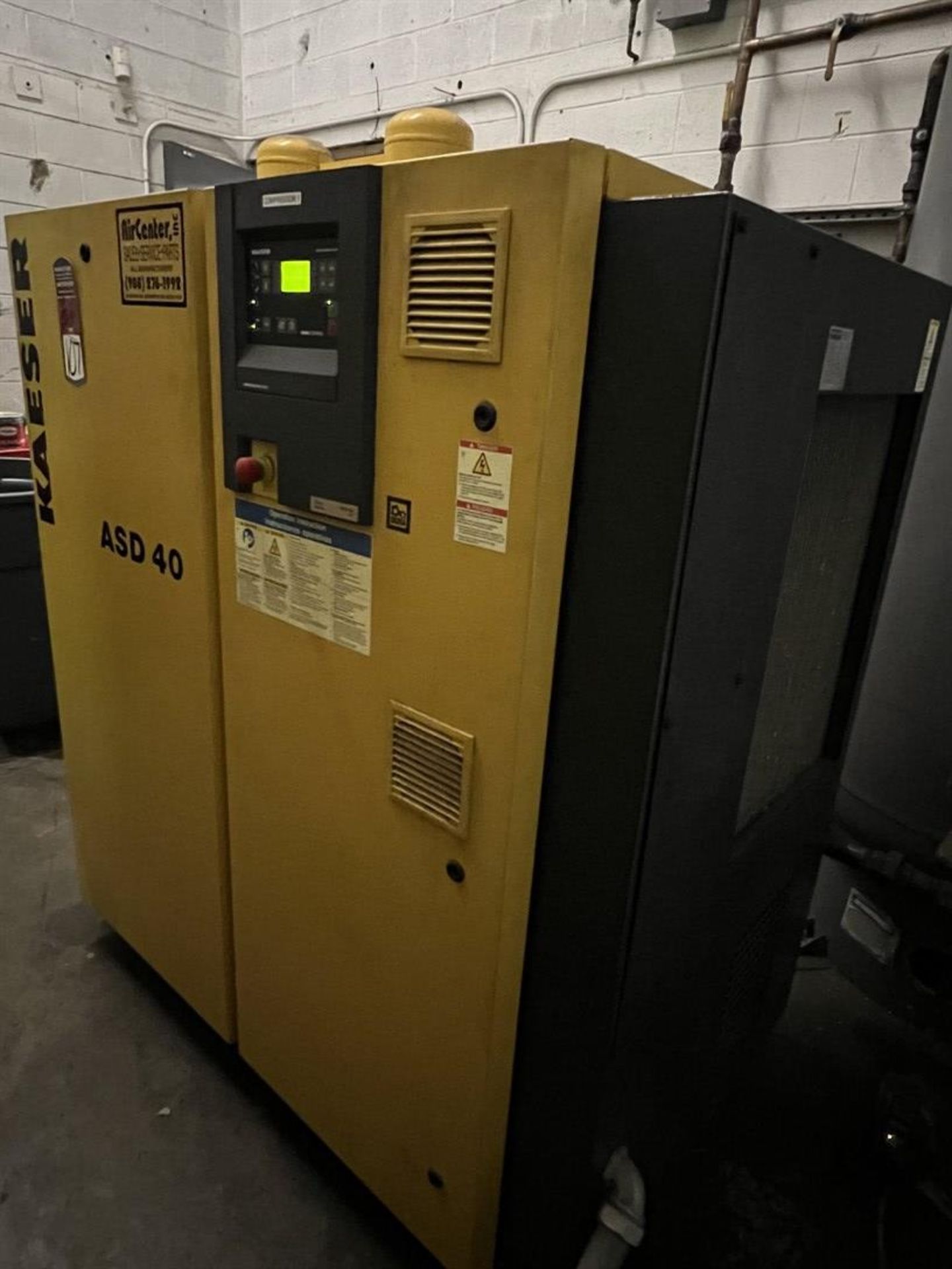 2006 KAESER ASD 40 Rotary Screw Air Compressor, s/n 1051, 40 HP, 125 PSOG, 191 CFM - Image 5 of 6