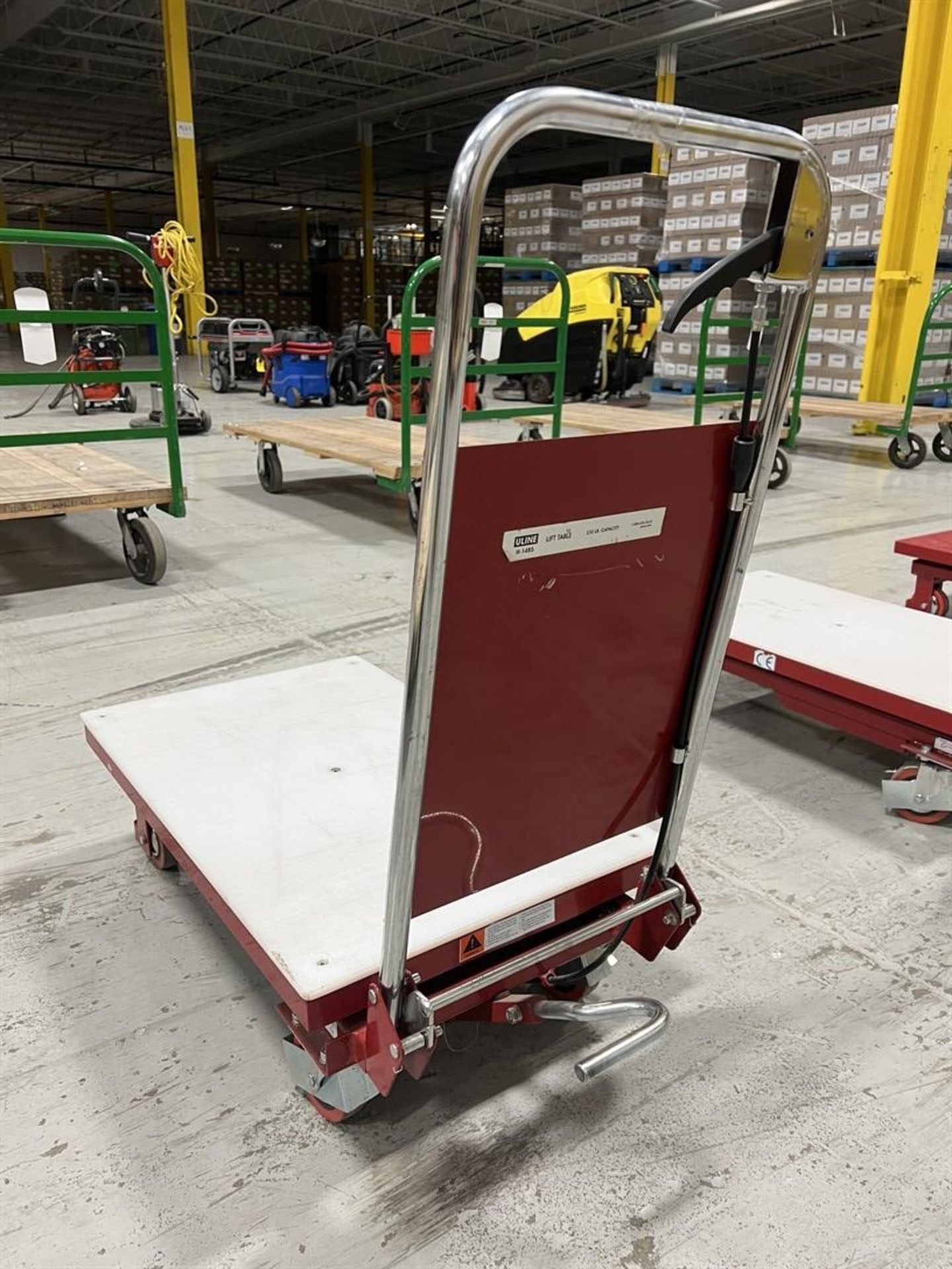 ULINE H-1485 Lift Table Cart, 27" x 18", 330 Lb. Capacity - Image 2 of 2