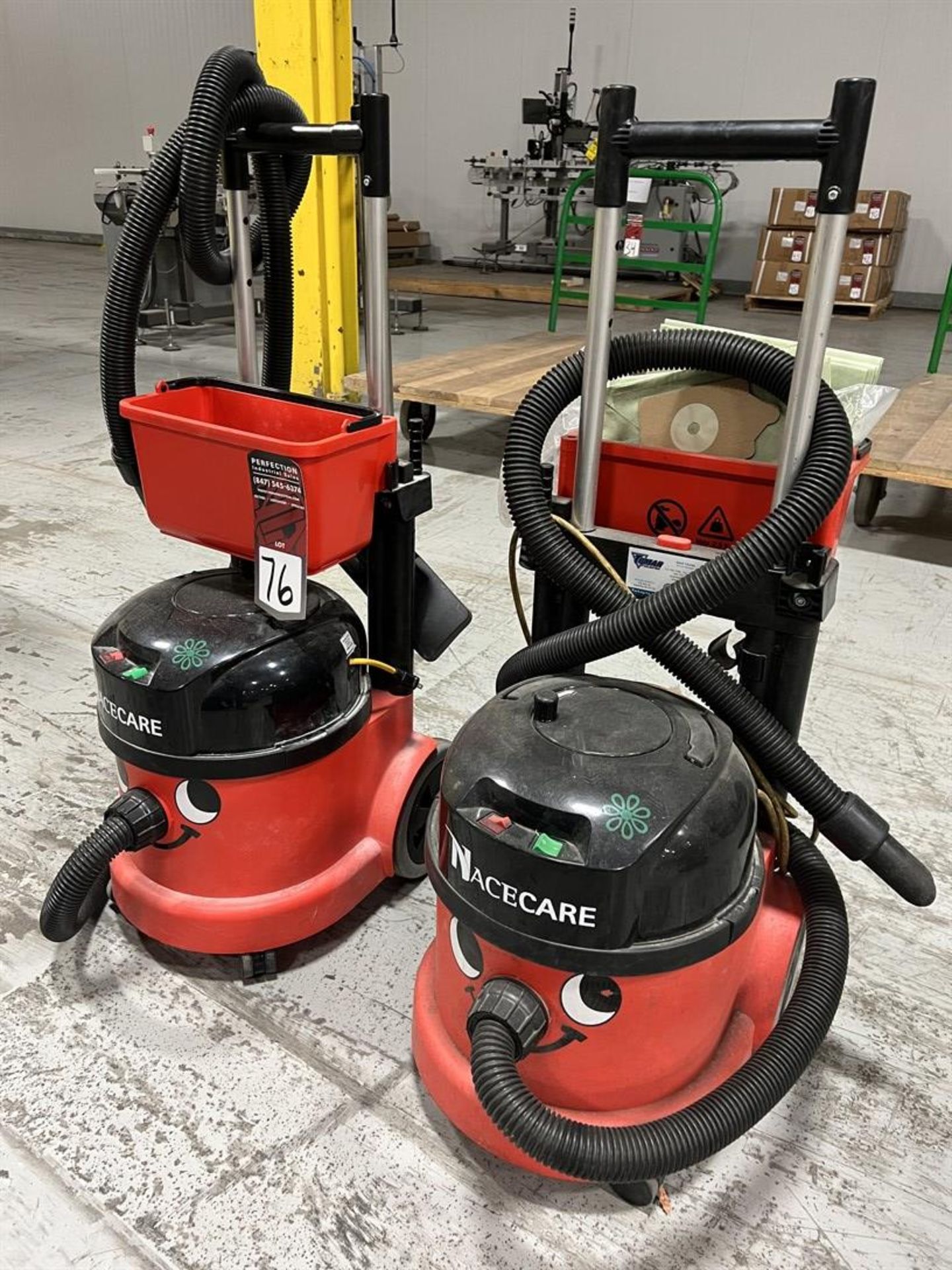 Lot of (2) NACECARE Canister Vacuums