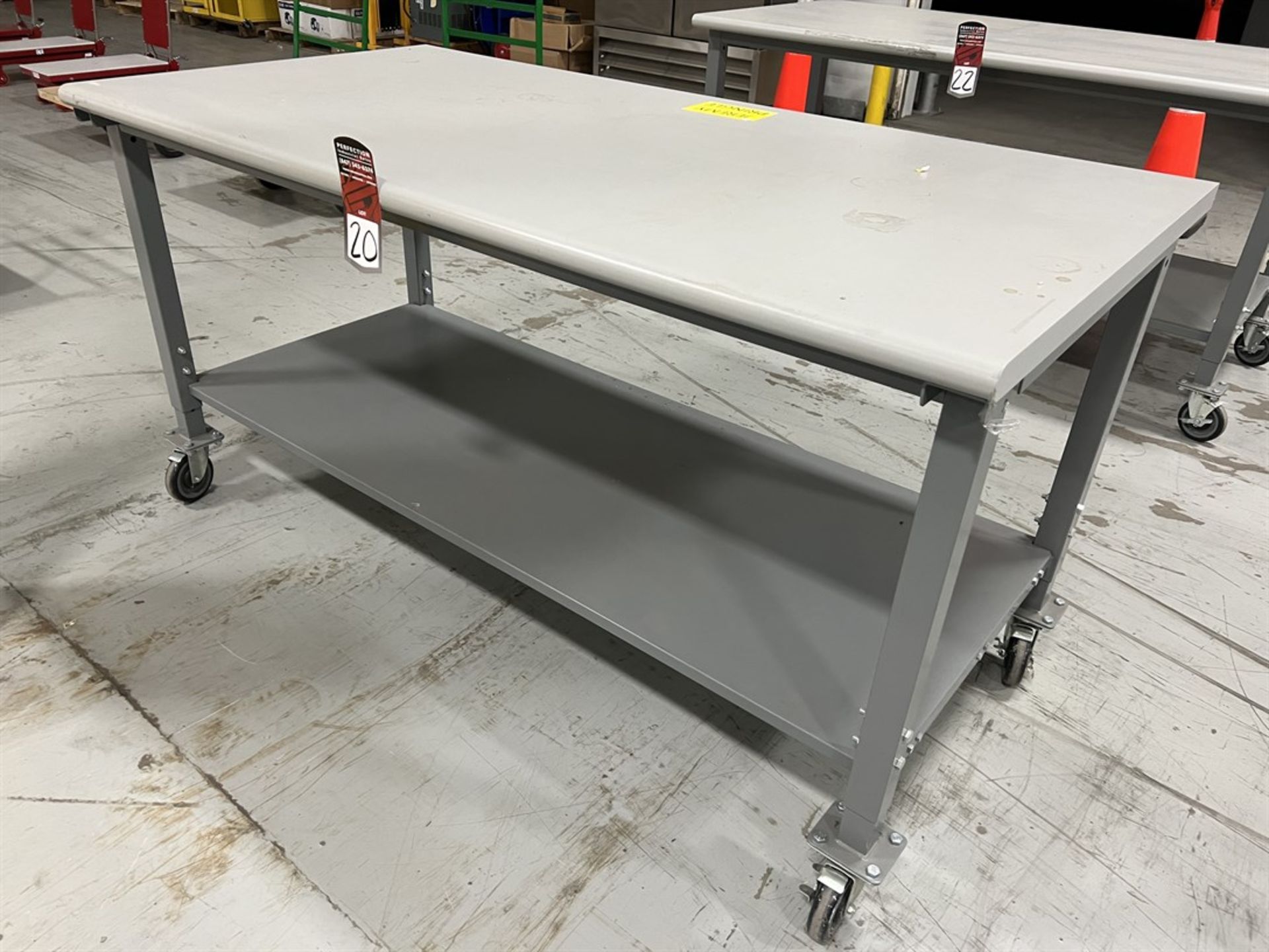 ULINE Packaging Table on Casters, 36" x 72"