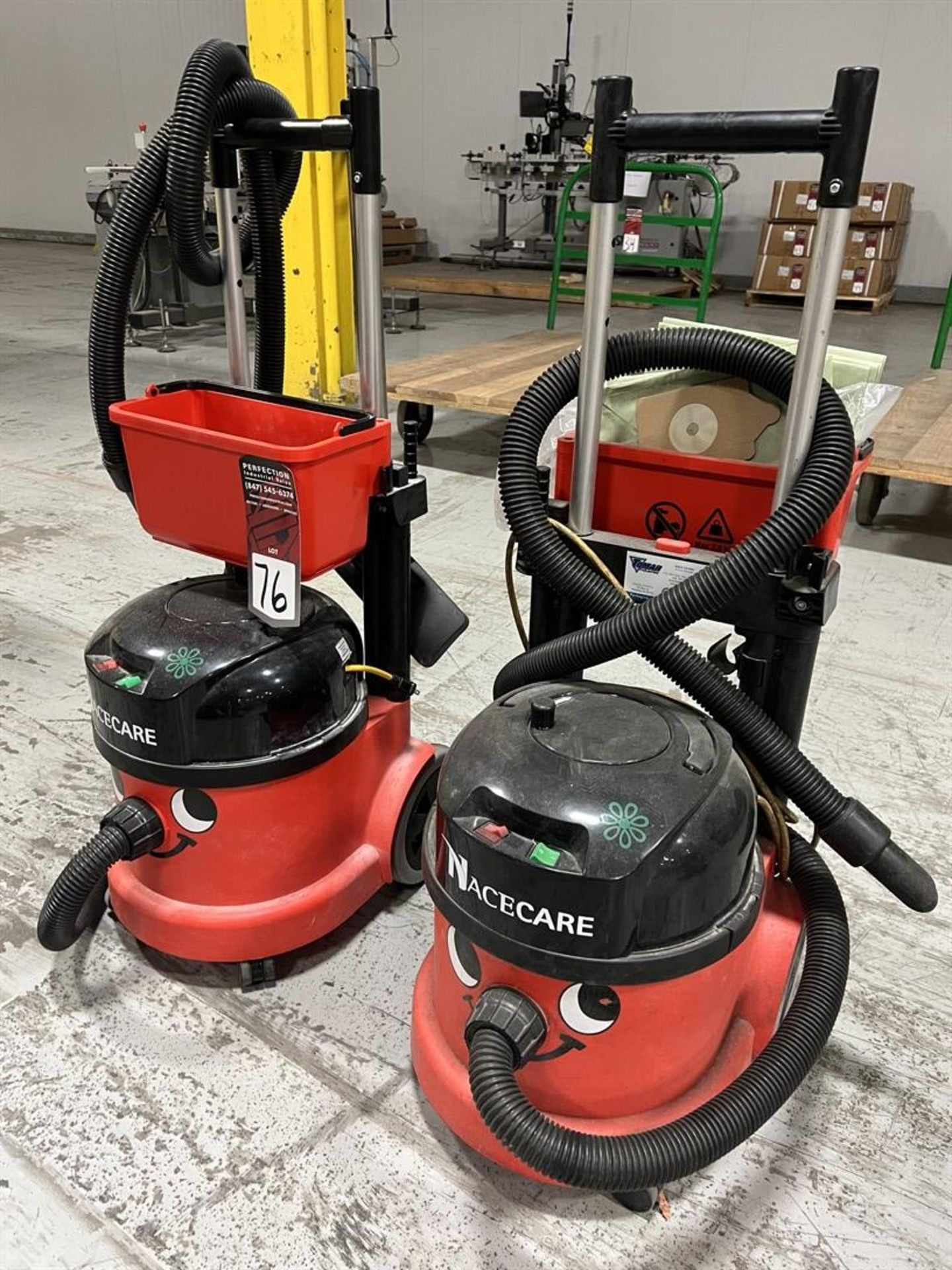 Lot of (2) NACECARE Canister Vacuums - Image 2 of 3