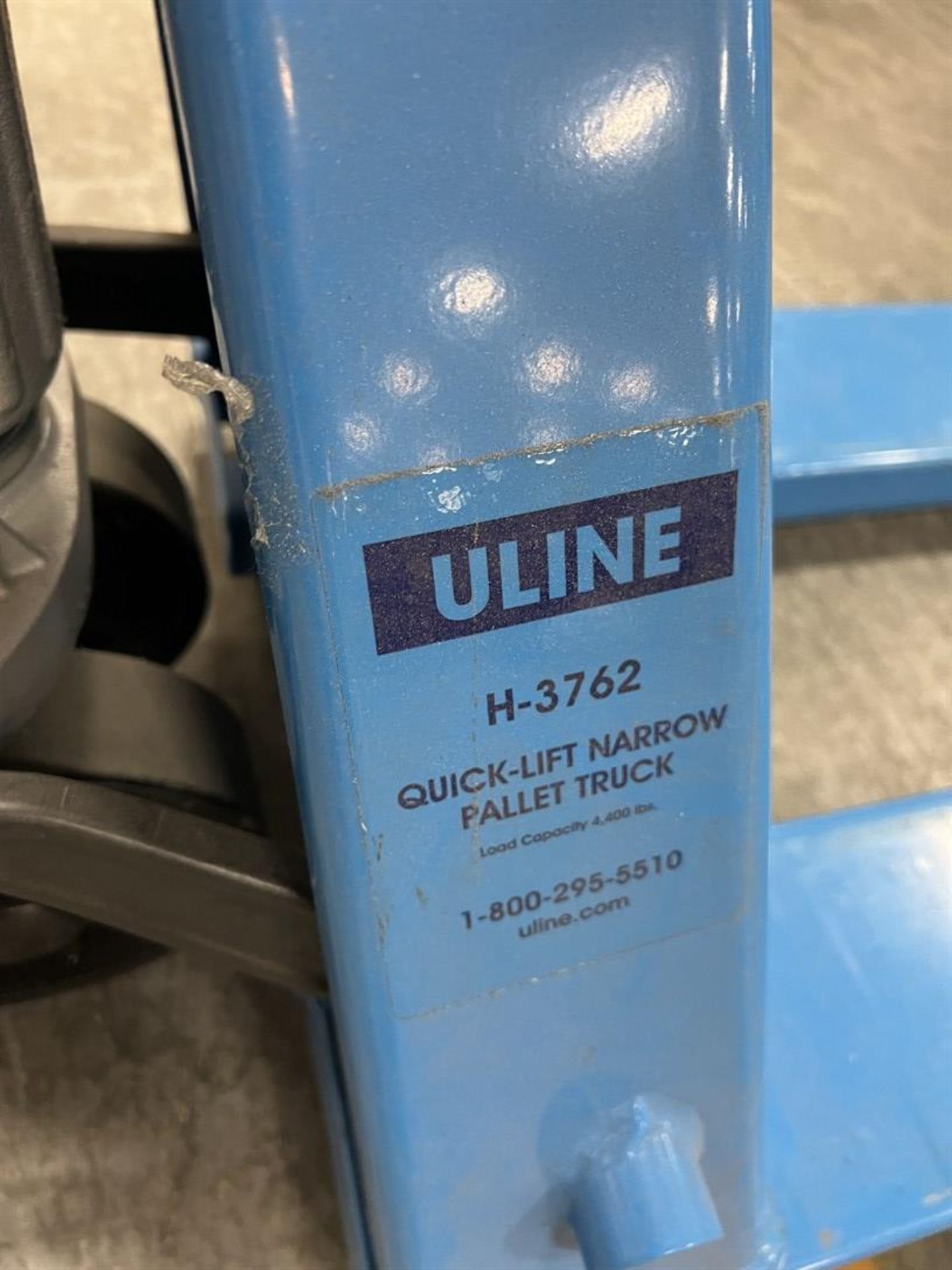 ULINE H-3762 Quick Lift Narrow Pallet Jack, 4400 Lb. Capacity - Image 2 of 2