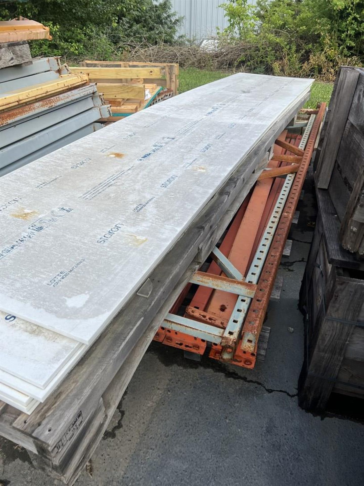 Lot of Assorted Pallet Racking Including (5) 10' Uprights x 42"D, (5) 16' Uprights x 42"D, (10) - Image 4 of 5