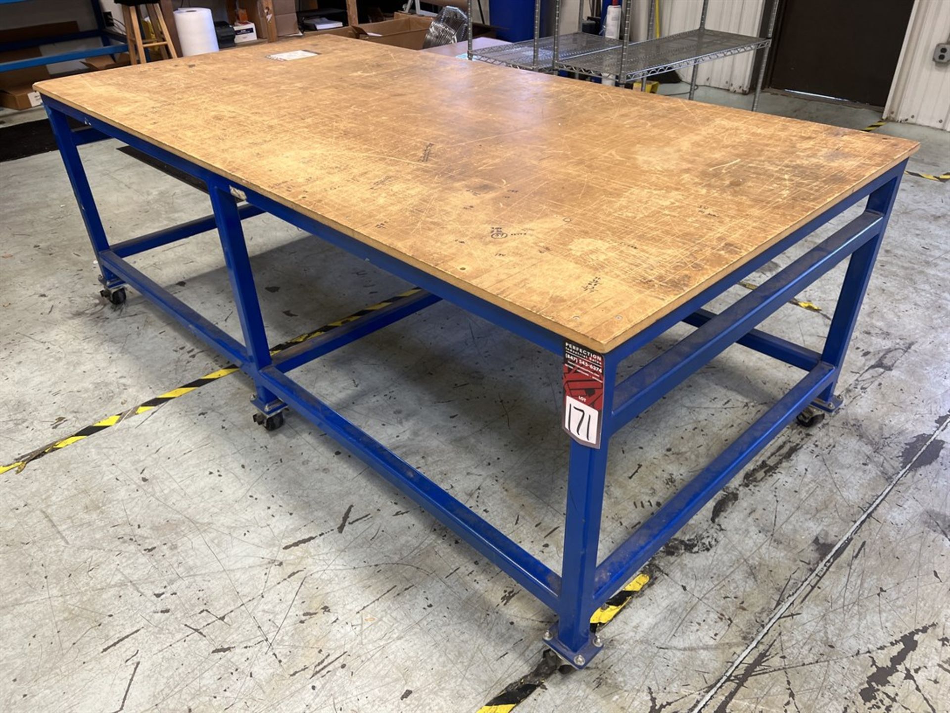 Heavy Duty Rolling Table, 4' x 8'