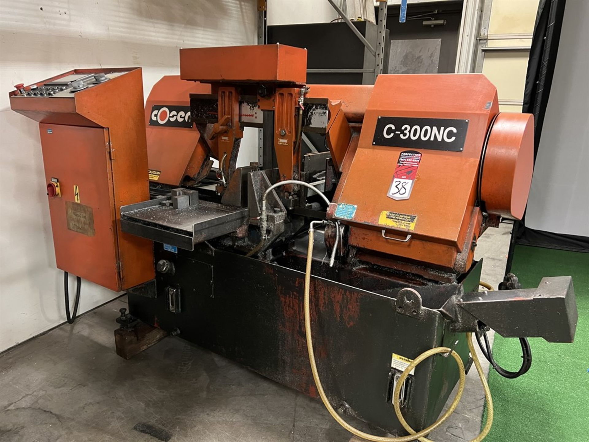 2008 COSEN C-300NC Horizontal Bandsaw, s/n C9713727, PLC Control, 12.3"H s 13.4"W Rectangle