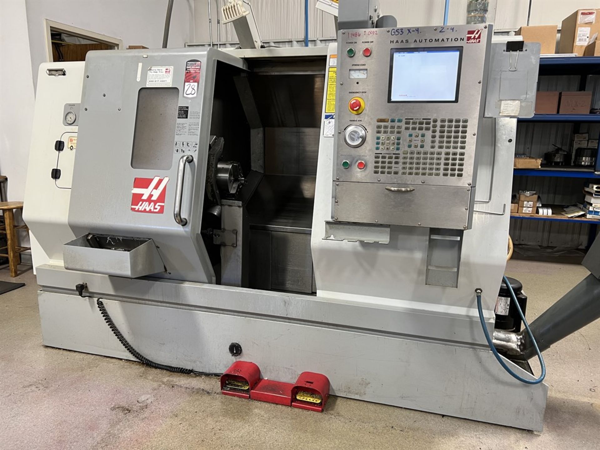 2005 HAAS SL20T CNC Turning Center, s/n 70920, Haas Control, 24" Max Machining Length, 23" Swing,