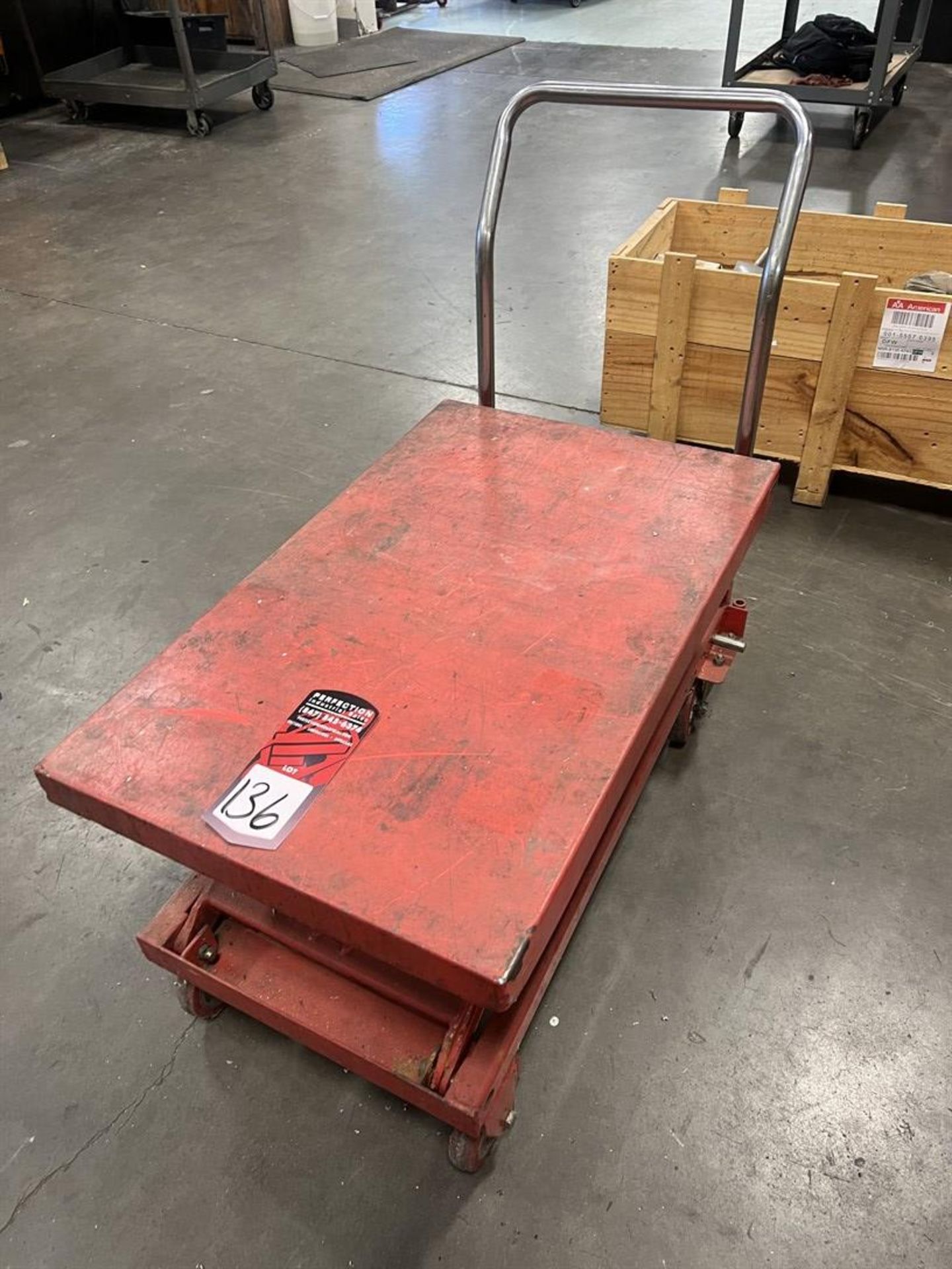 Unknown Make Lift Cart, 20" x 32" Bed, Approx. 500 Lb. Capacity - Image 2 of 3