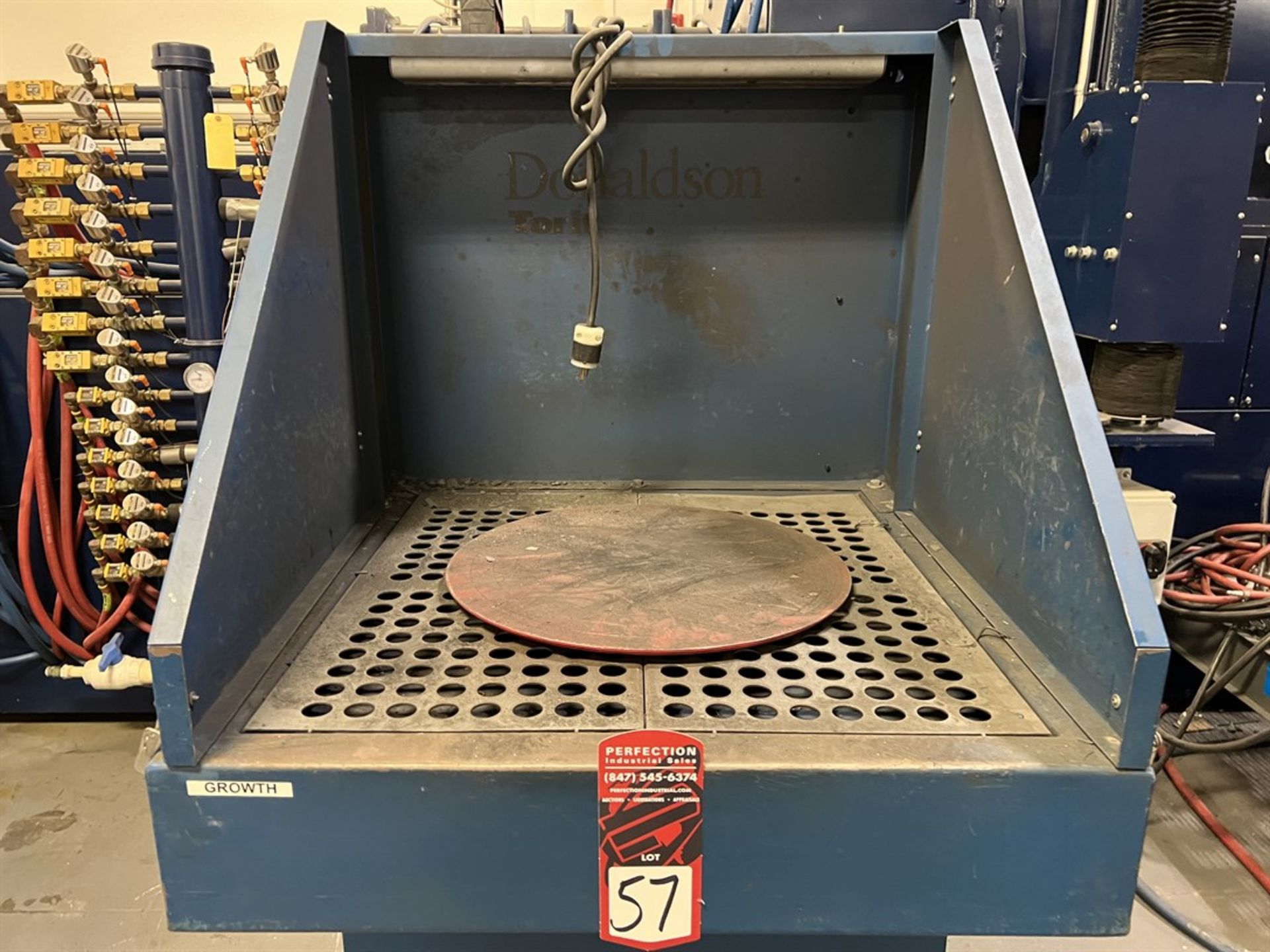 DONALDSON Torit DB-800 Downdraft Table, s/n 2554135, 1.5 HP, 27" x 26" Working Area - Image 3 of 4