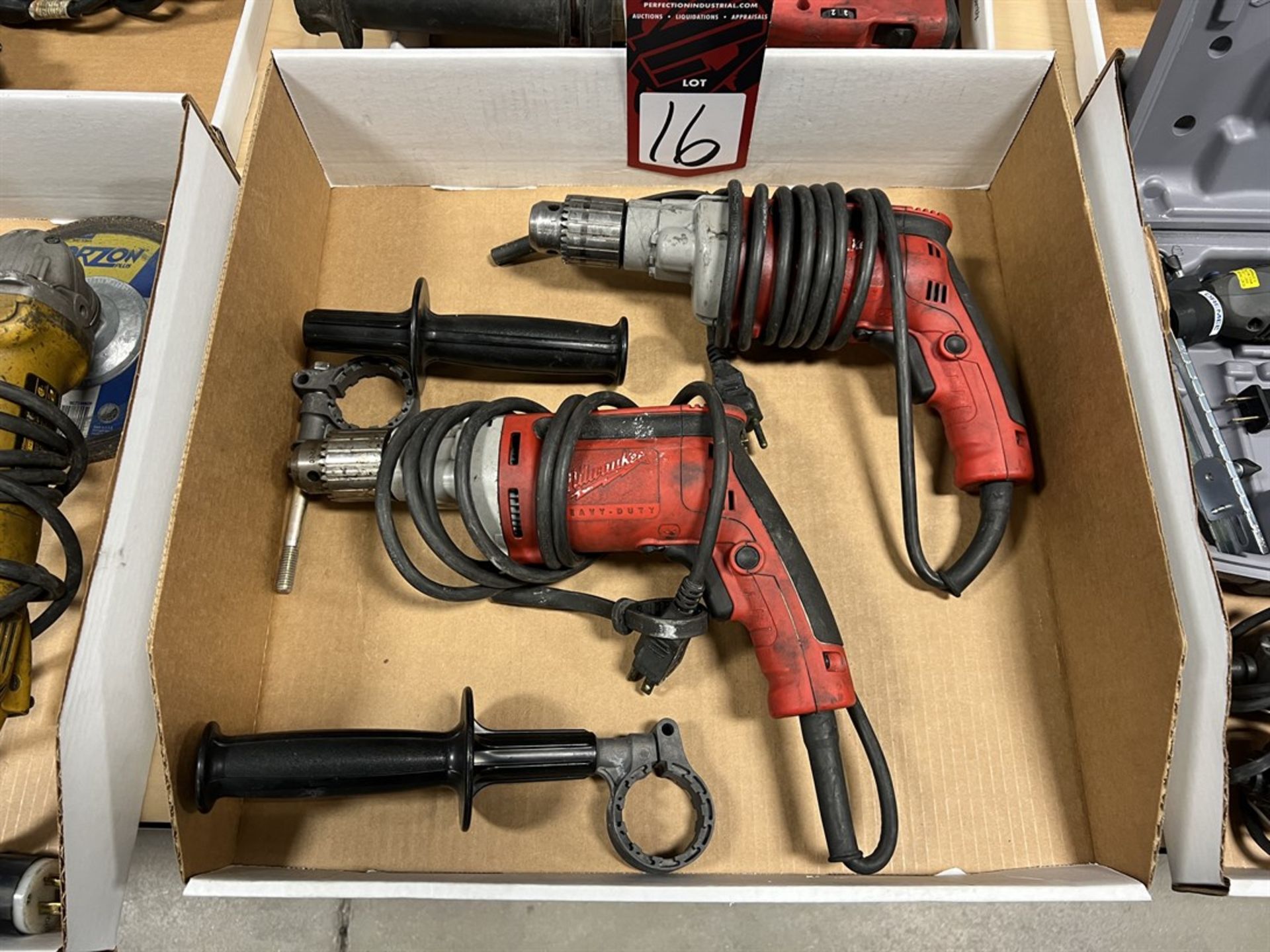 Lot of (2) MILWAUKEE 0200-20 3/8" Drills