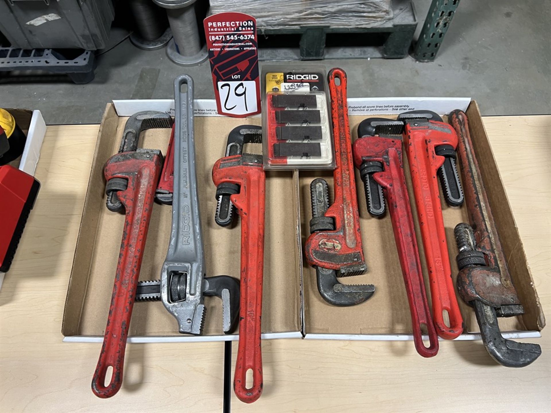 Lot of Assorted Pipe Wrenches