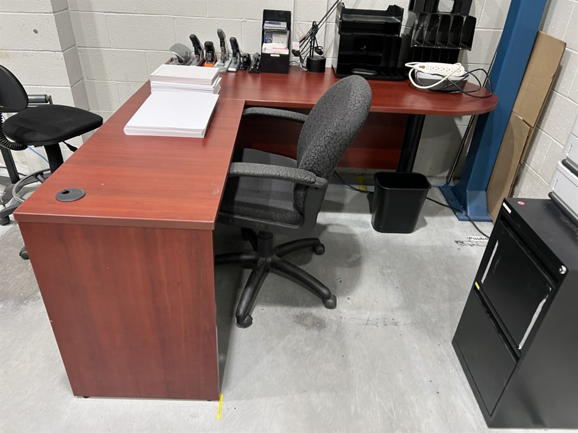 Lot of (3) Desks and Chairs (No Electronics) (In CMM Room) - Image 2 of 3