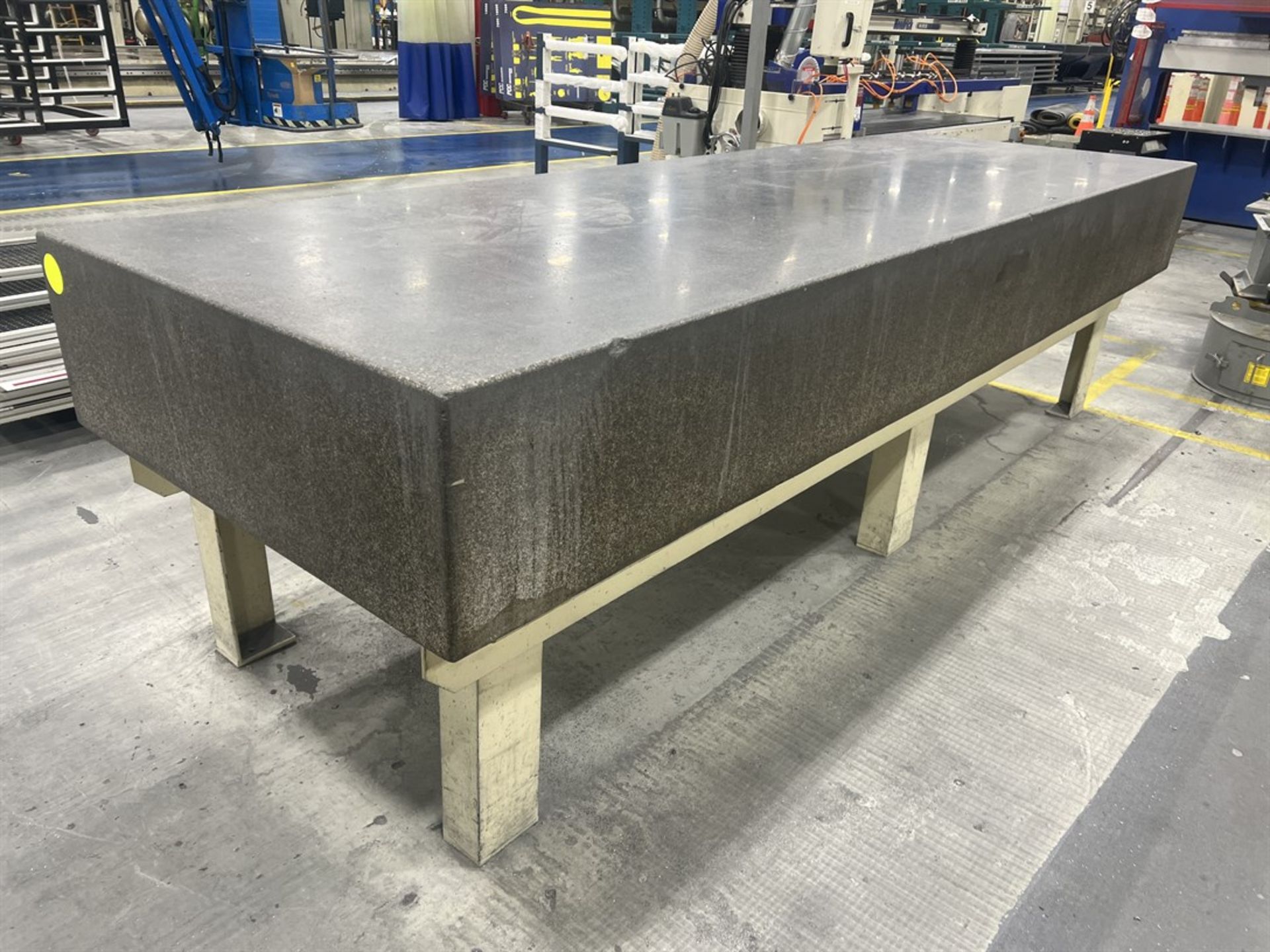 Granite Surface Plate on Steel Base, 12' x 4' x 16"Thick - Image 2 of 3