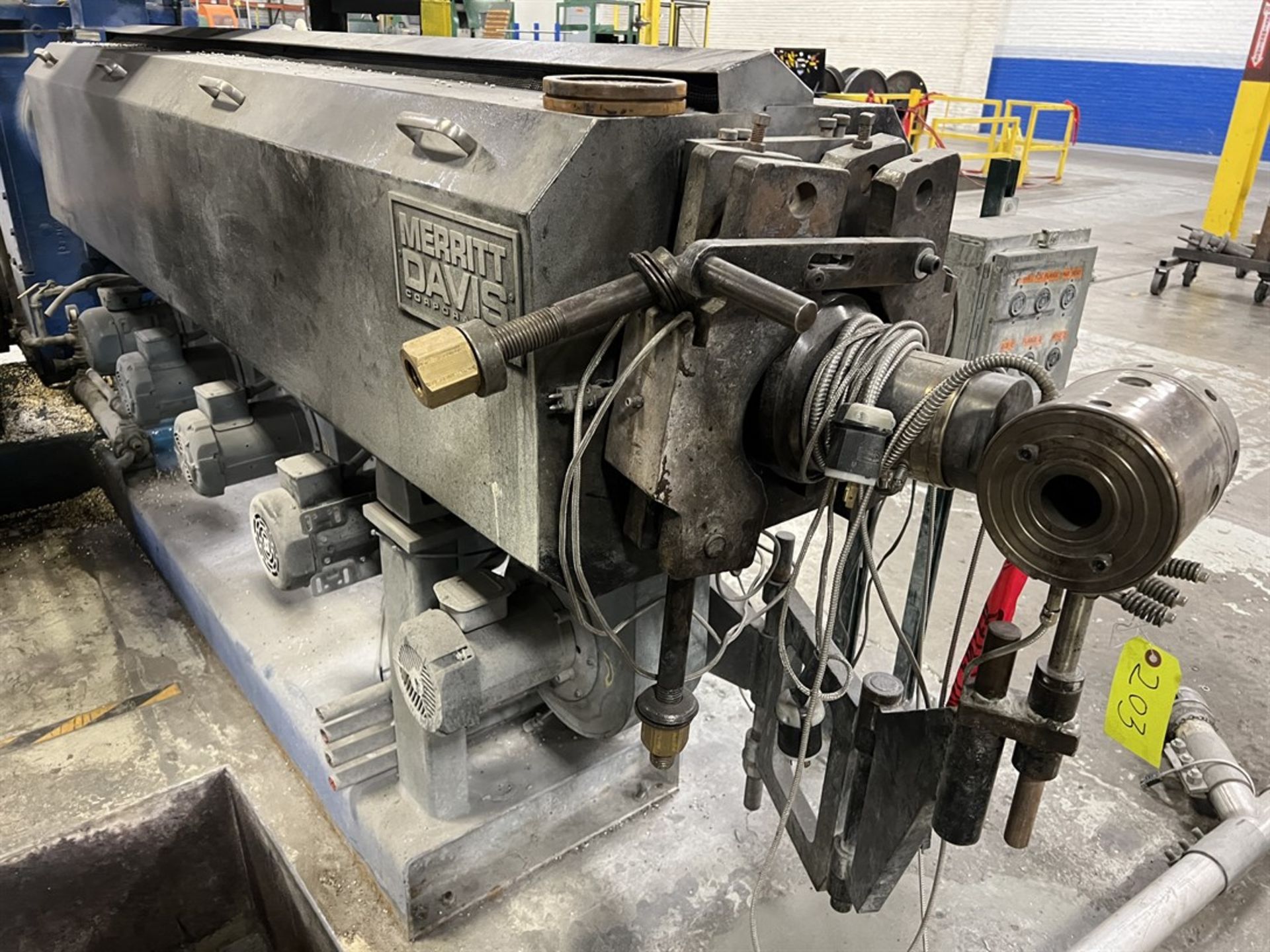 MERRITT DAVIS 4.5” 24:1 L/D Extruder, s/n WC02651-01, Screw, 14:1 Gearbox Ratio, US 200HP DC - Image 3 of 7