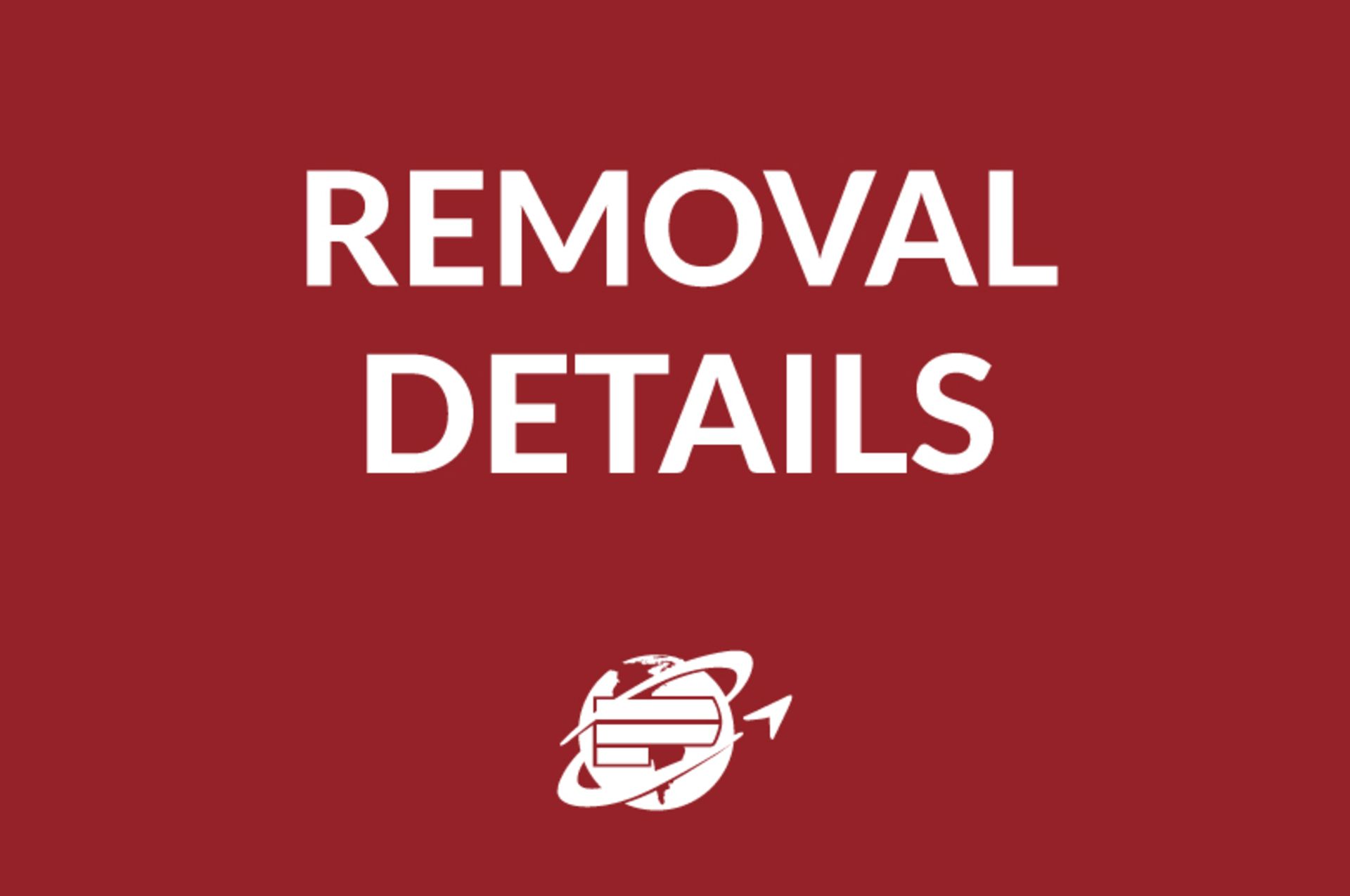 All items must be removed no later than Friday, September 29. All removal is strictly