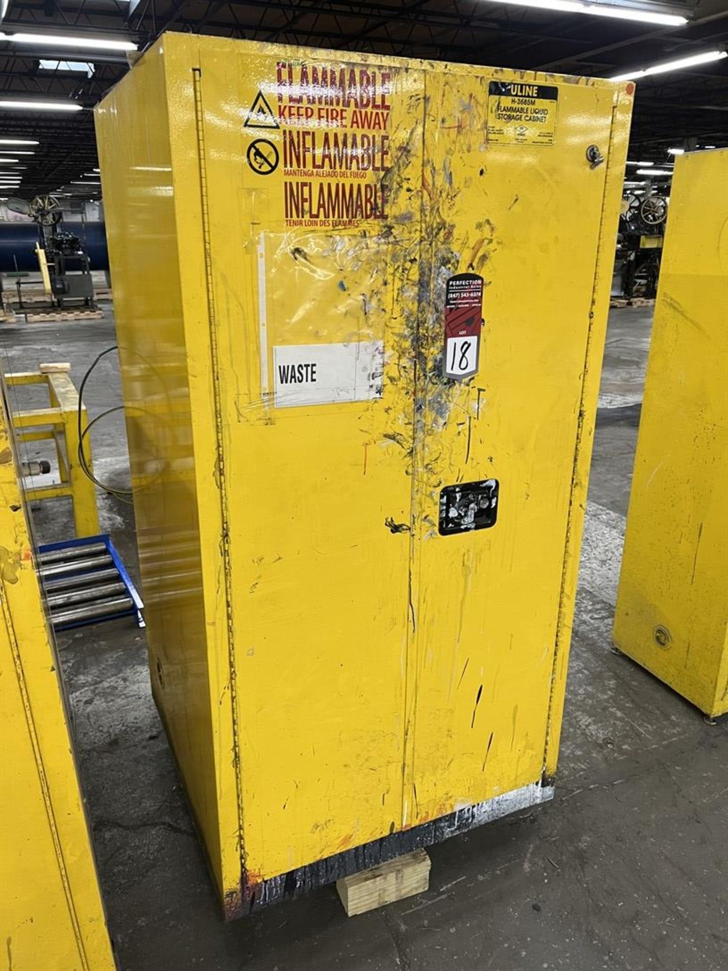 ULINE H-3685M 55 Gallon Flammable Liquids Storage Cabinet