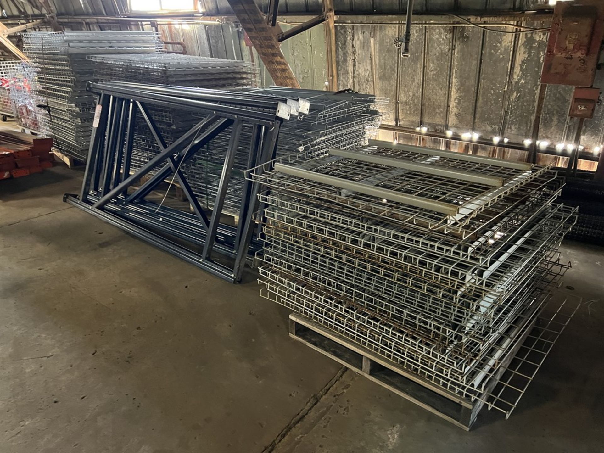 Lot of Pallet Racking Comprising 84"x 48" Uprights and 48"x 42" Wire Decking (Building 39)