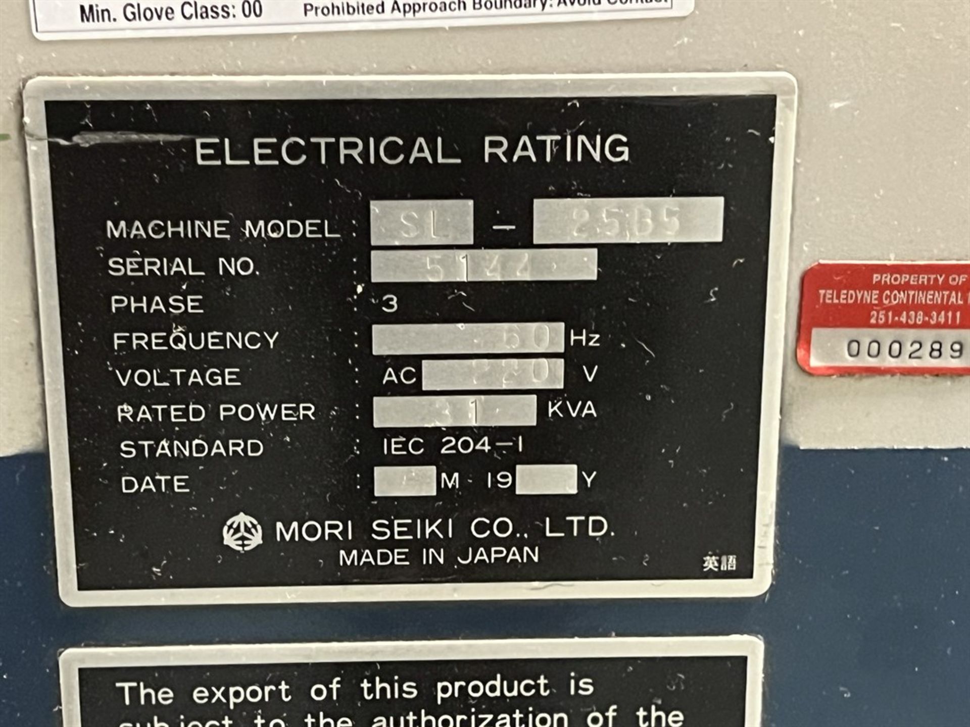 MORI SEIKI SL-25 B5 CNC Turning Center, s/n 5144, Collet Chuck, MF-T4 Control, Chip Conveyor, - Image 12 of 12