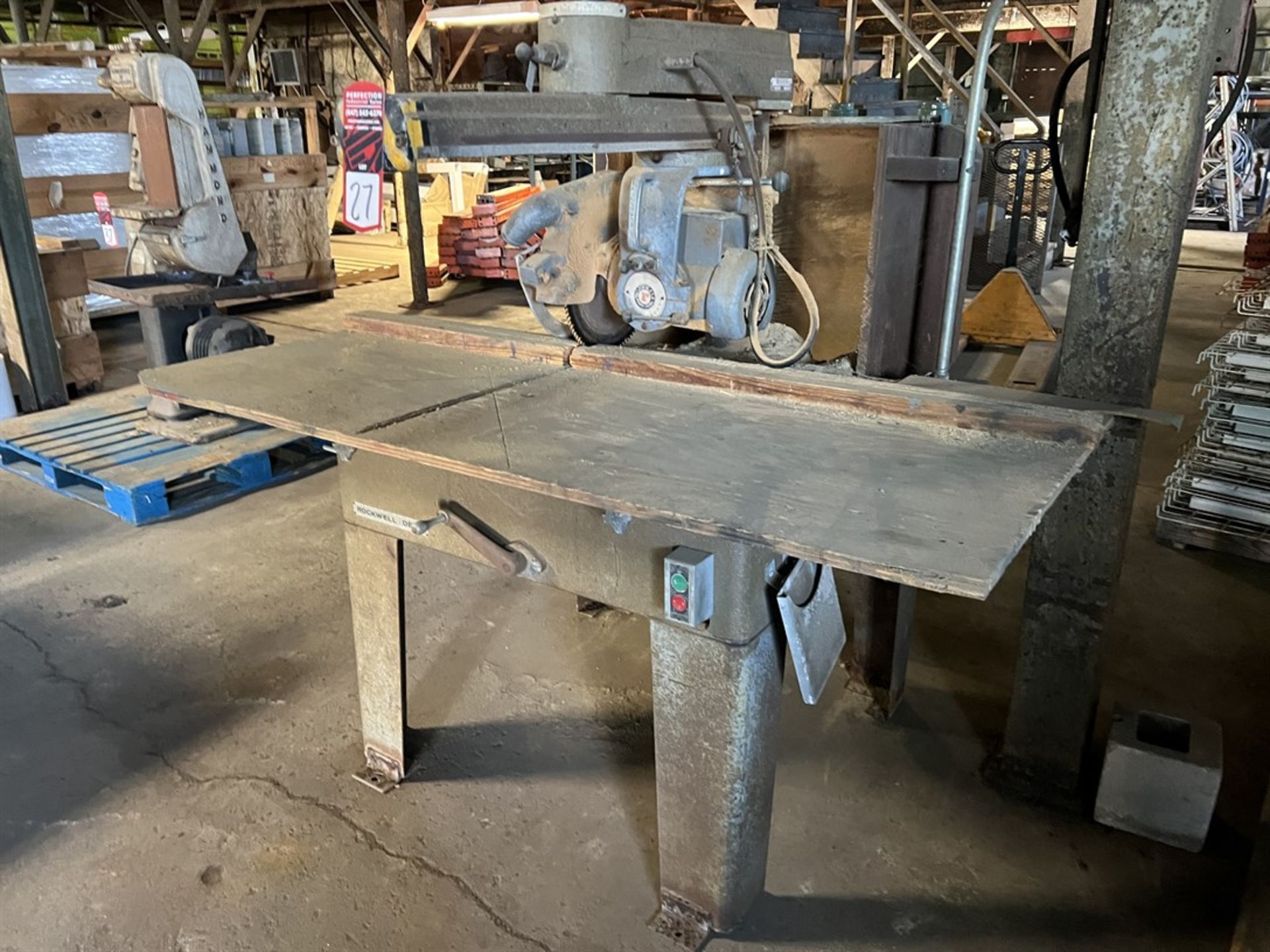 ROCKWELL 50C Radial Arm Saw, s/nDN6008, 5 HP (Building 39) - Image 2 of 5