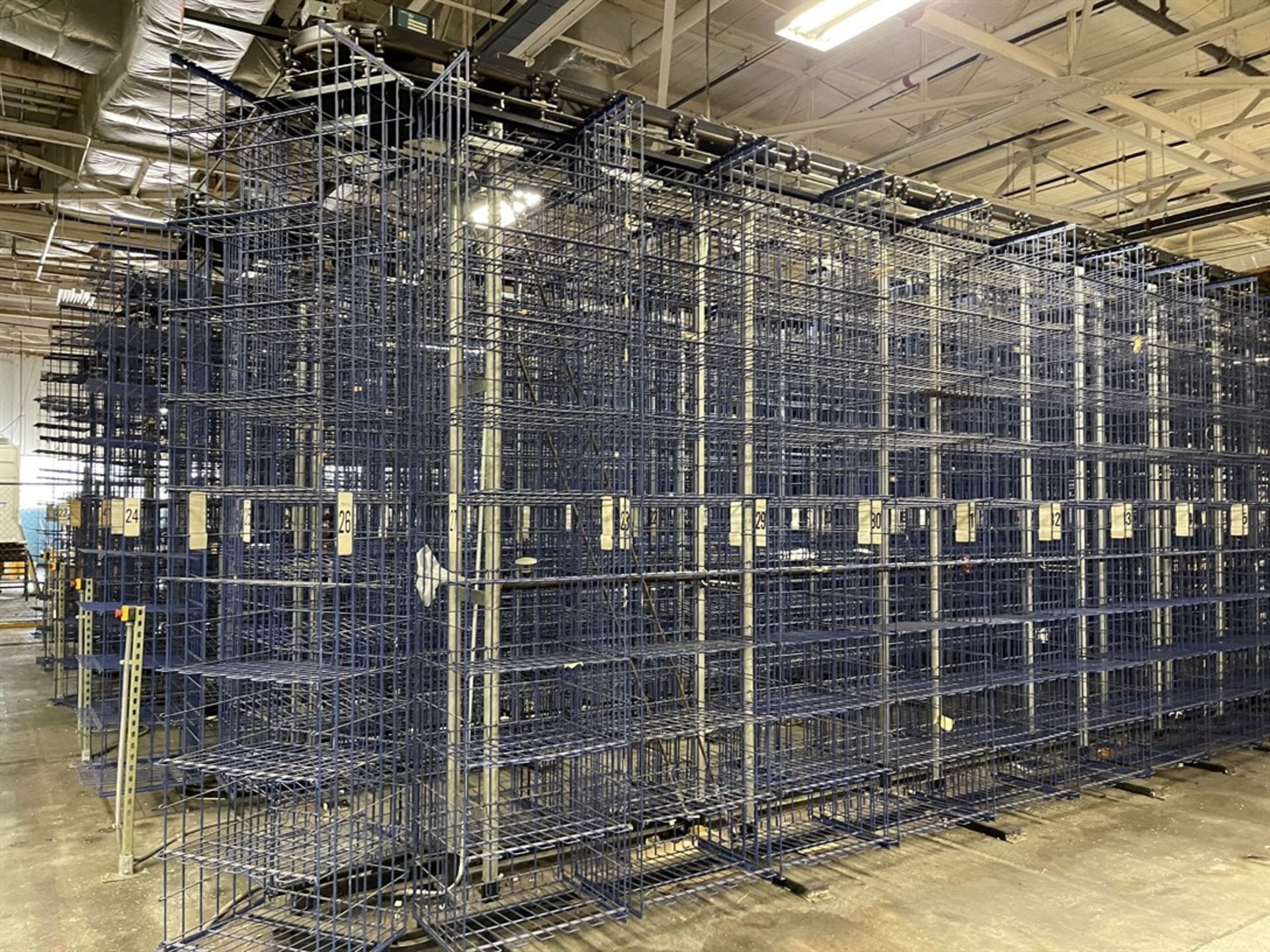 WHITE 5-Carousel Inventory Storage System, 42 Sections of 10 Baskets Each, 420 Baskets Per Carousel, - Image 5 of 6