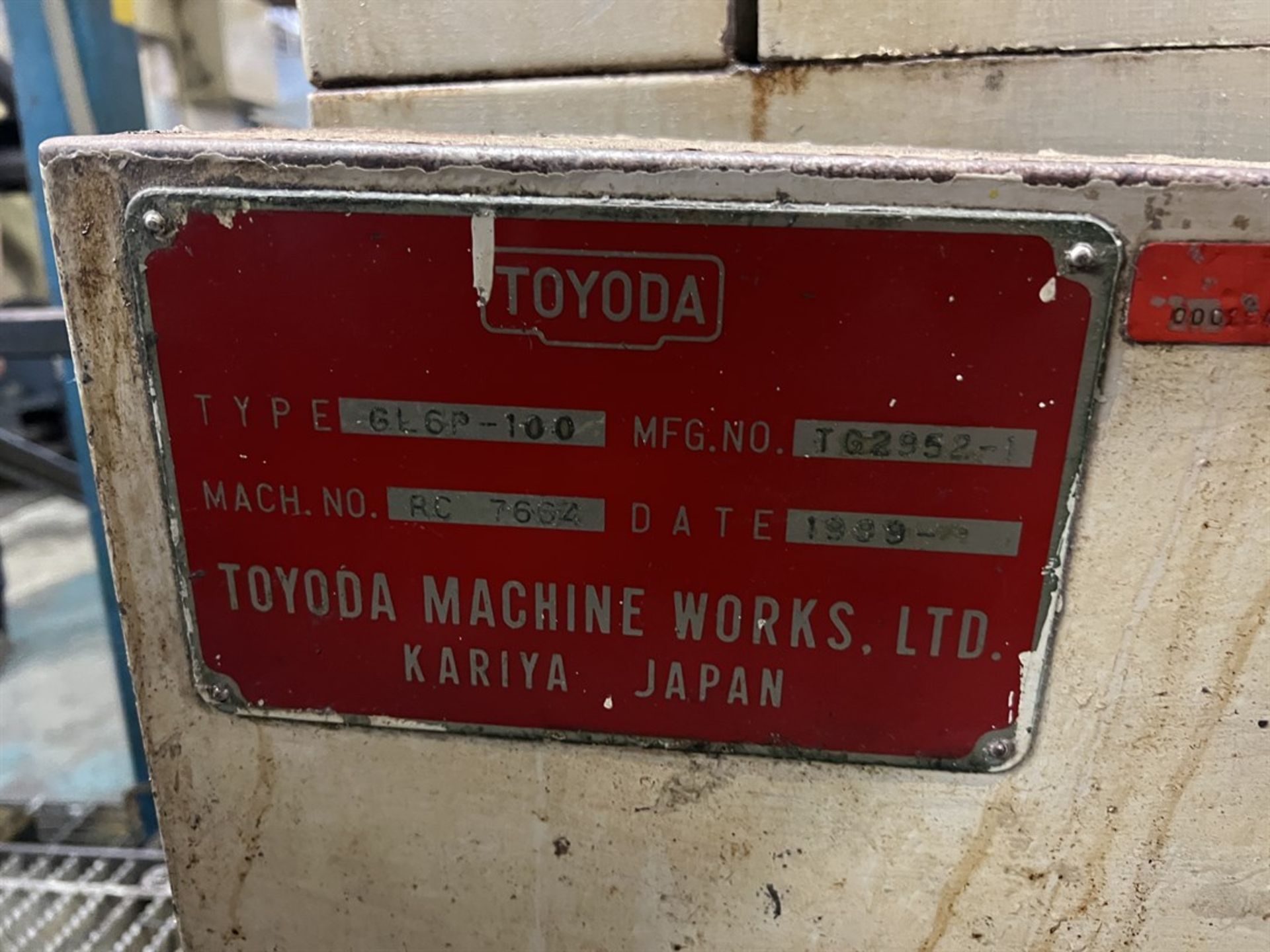 TOYODA GL6P-100 CNC Crankshaft Grinder, s/n RC 7664, 12" x 40" Capacity, TOYODA Controls (BUILDING 1 - Image 7 of 10