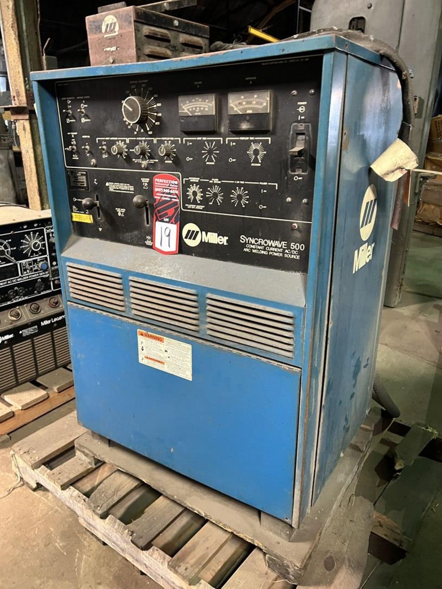 MILLER Syncrowave 500 Arc Welding Power Source, s/n KC191745 (Building 39) - Image 2 of 4