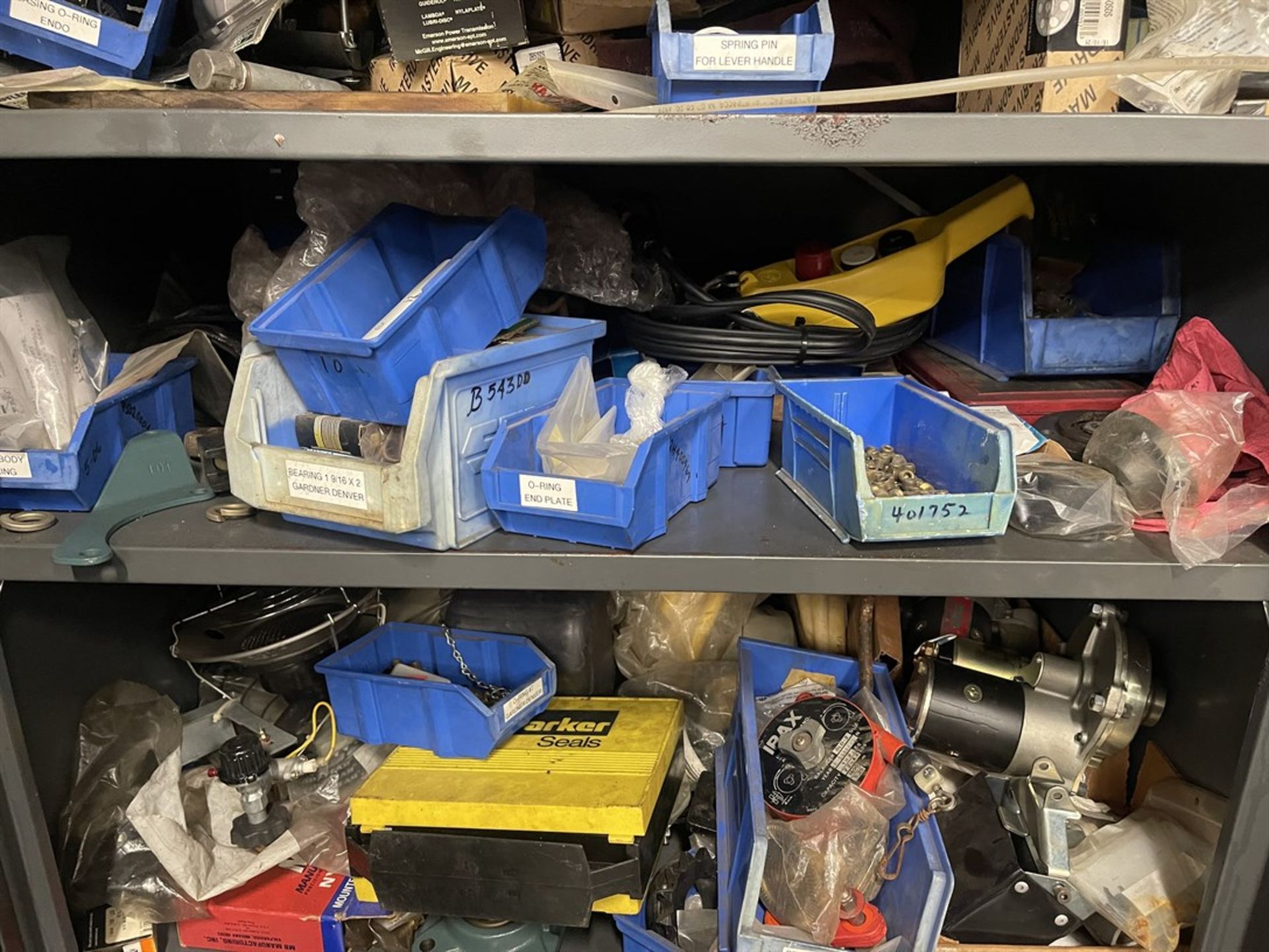 Shop Cabinet w/ Bearings, Trolleys, Air Hose and Balancers (BUILDING 16) - Image 3 of 6