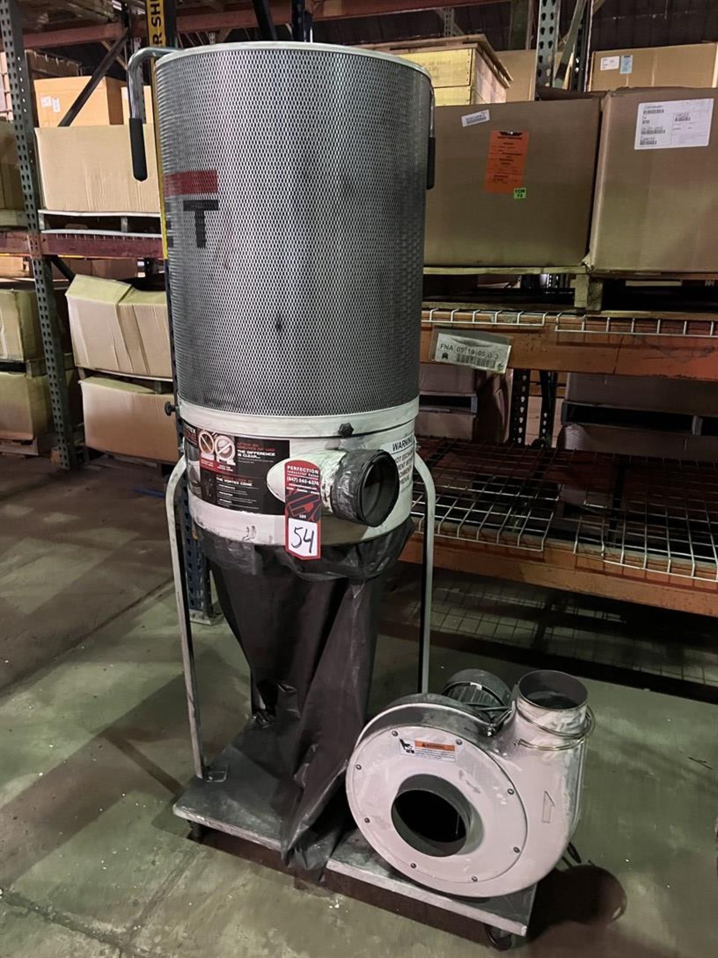 JET DC-1200VX Vortex Cone Dust Collector, s/n 19090625, 2 HP (Building 39) - Image 2 of 6