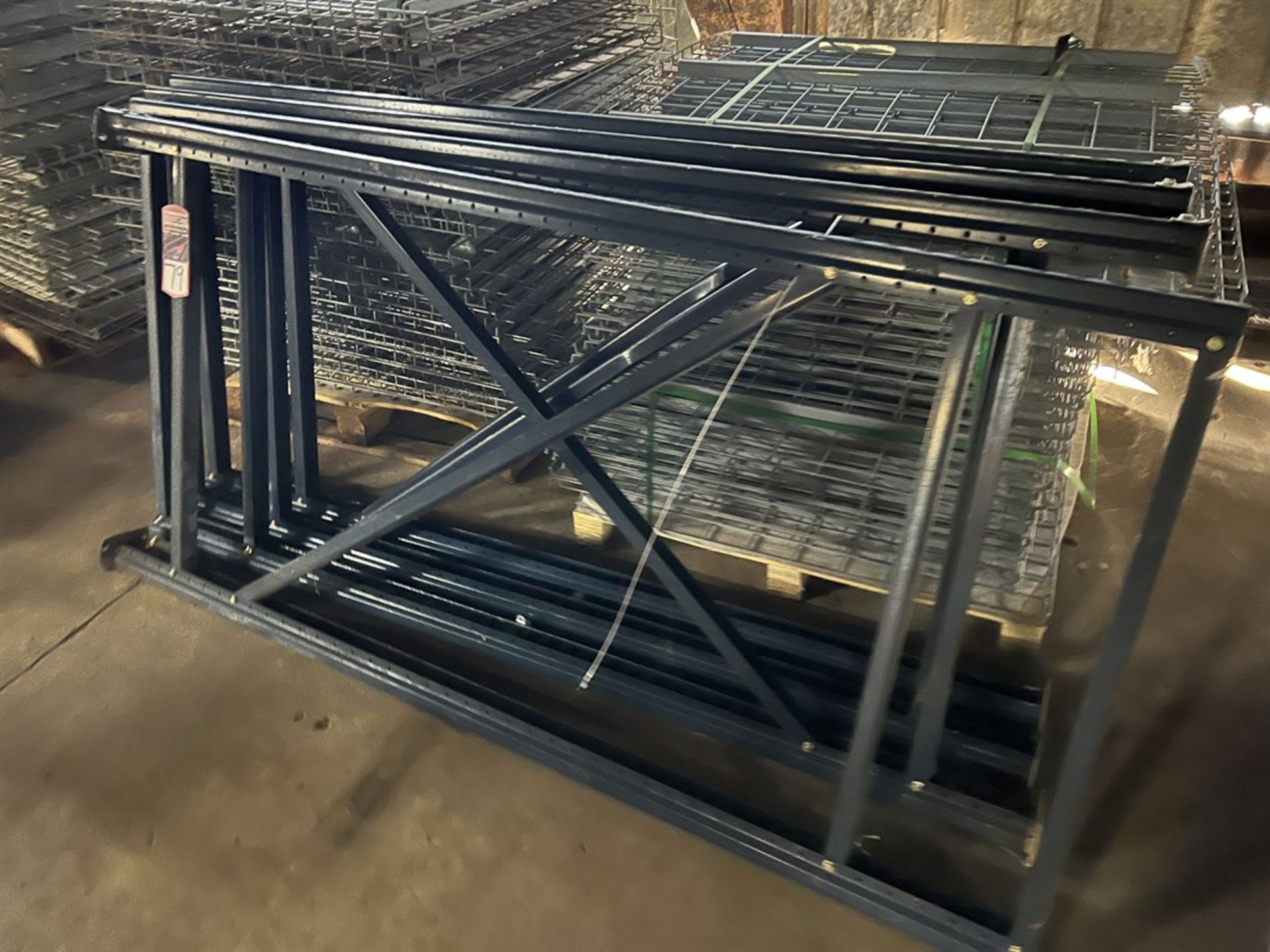Lot of Pallet Racking Comprising 84"x 48" Uprights and 48"x 42" Wire Decking (Building 39) - Image 3 of 5