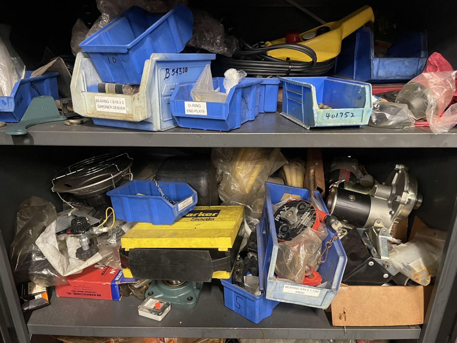 Shop Cabinet w/ Bearings, Trolleys, Air Hose and Balancers (BUILDING 16) - Image 4 of 6