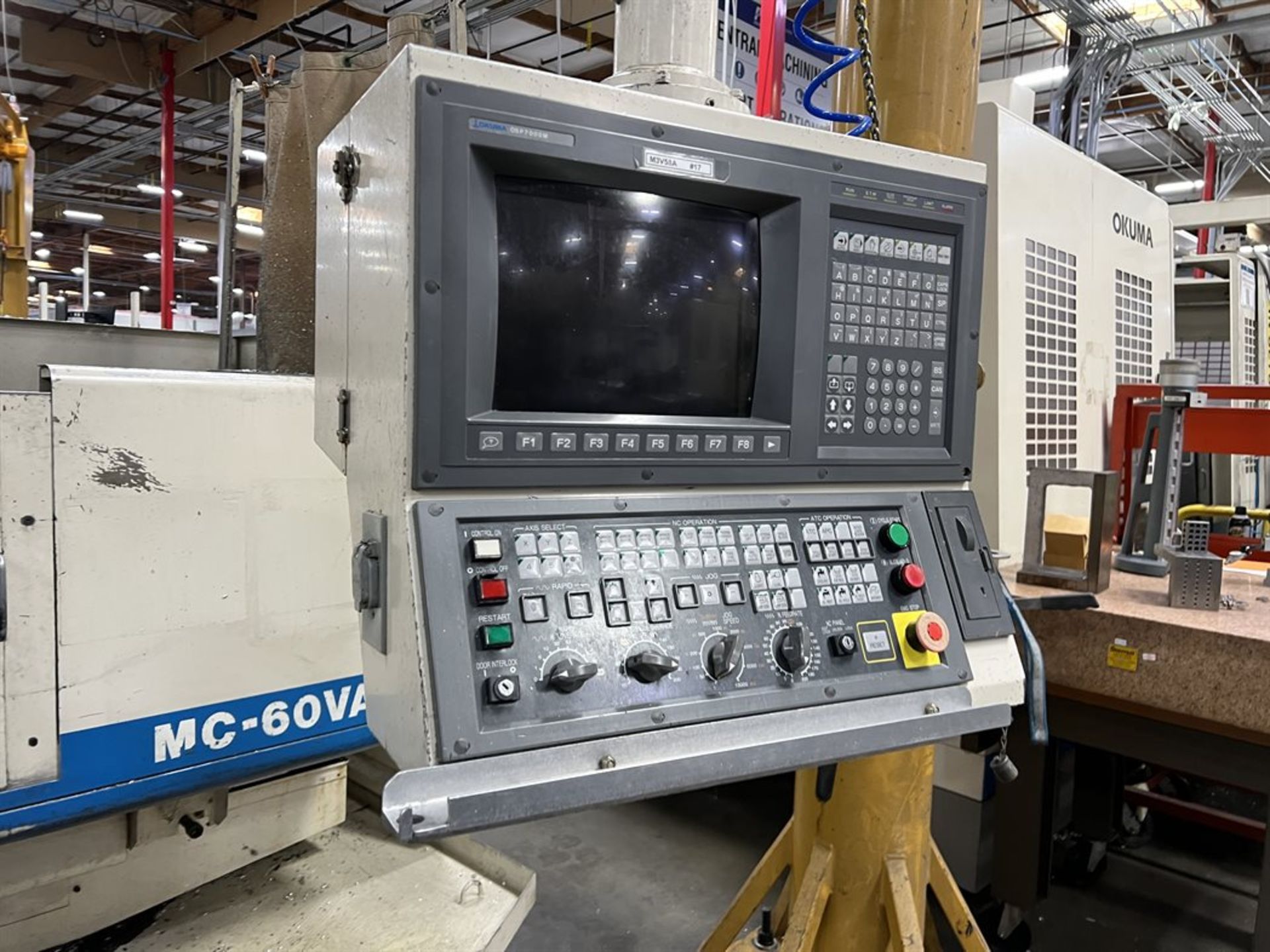 OKUMA MC-60VAE Vertical Machining Center, s/n 0410, OSP7000M Control, 59"X, 24.8"Y, 22.4"Z, 5,000 - Image 3 of 14