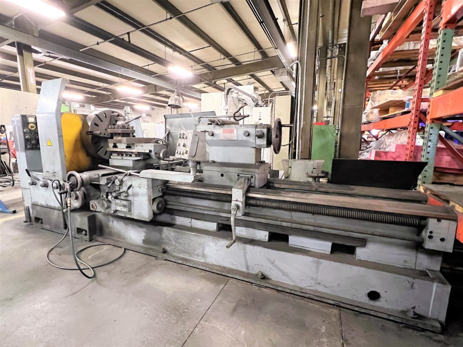 POREBA TRP-93X2M Lathe, s/n 7402-06-04023-00, 36" Swing x 78" Between Centers, 4-Way Tool Post,