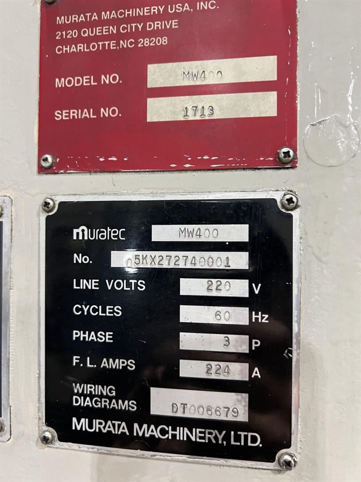 2006 MURATEC MW400 Dual Spindle Turning Center w/ Gantry Loader, s/n 05KX272740001, Muratec-Fanuc - Image 8 of 9