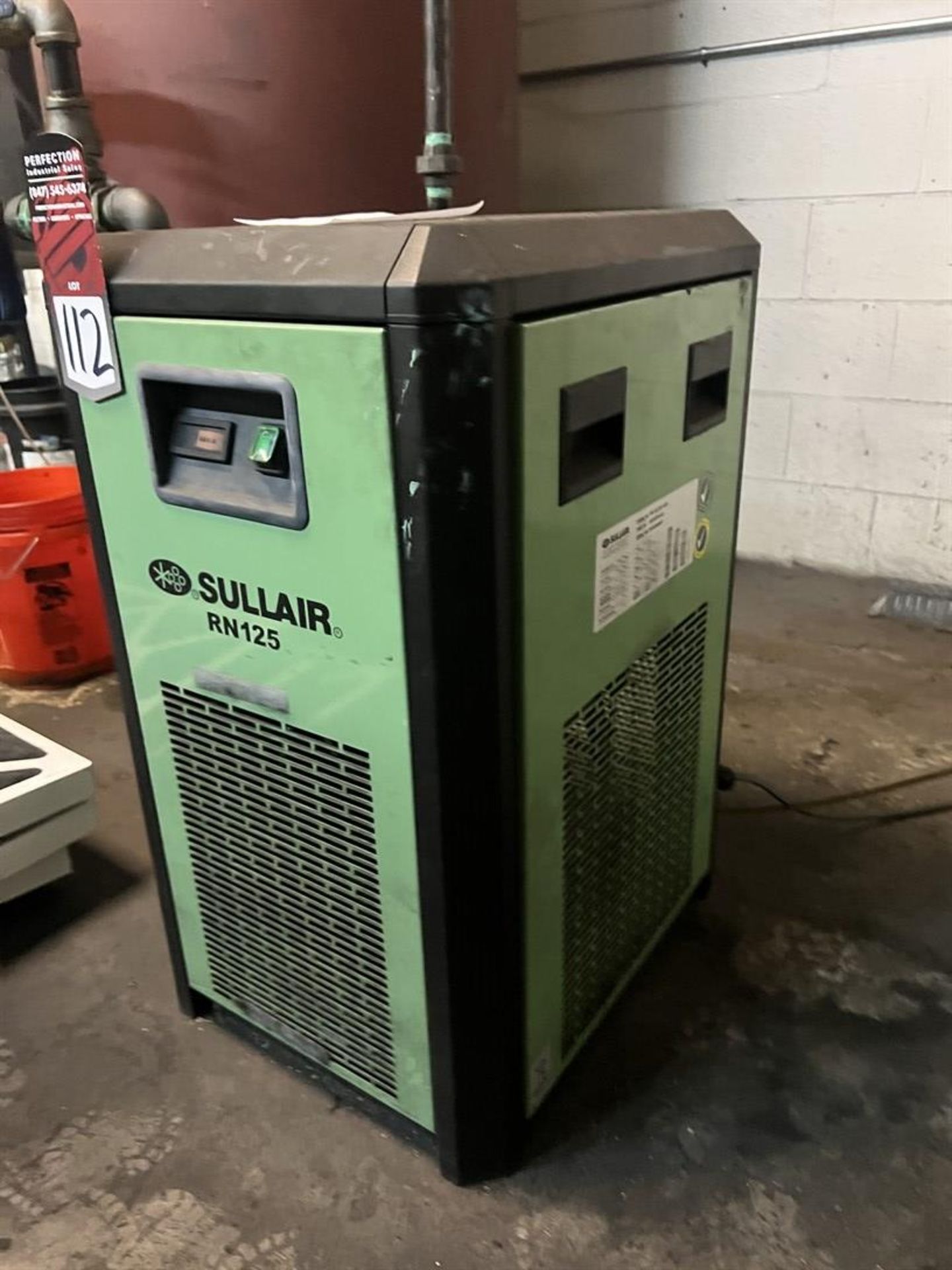 SULLAIR RN-125 Refrigerated Air Dryer, s/n 0616SA00587, 230 PSIG