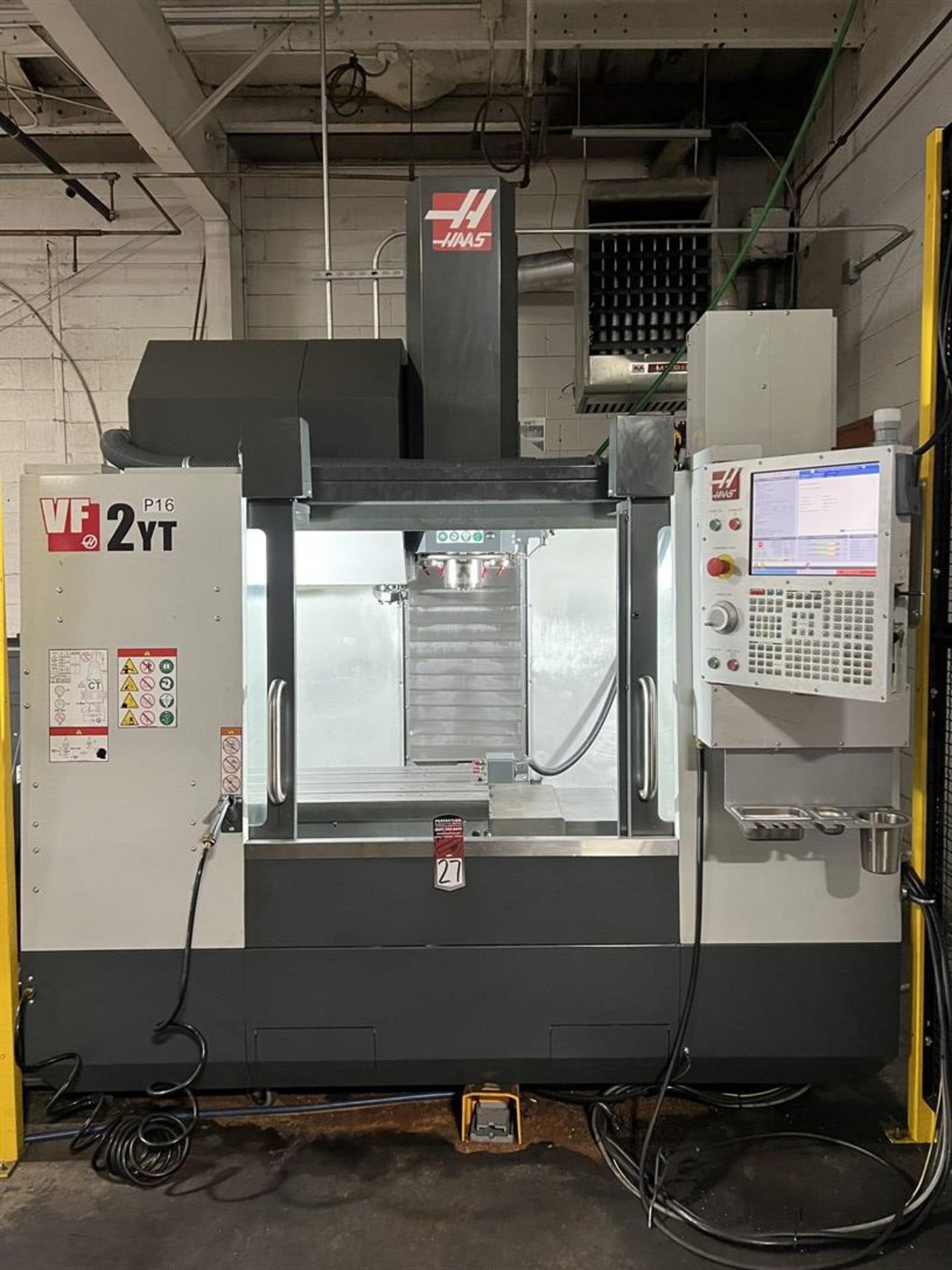 2021 HAAS VF-2YT Vertical Machining Center, s/n 1186899, 30"X, 20"Y, 20"Z, 36" x 18" Table, 4-24"