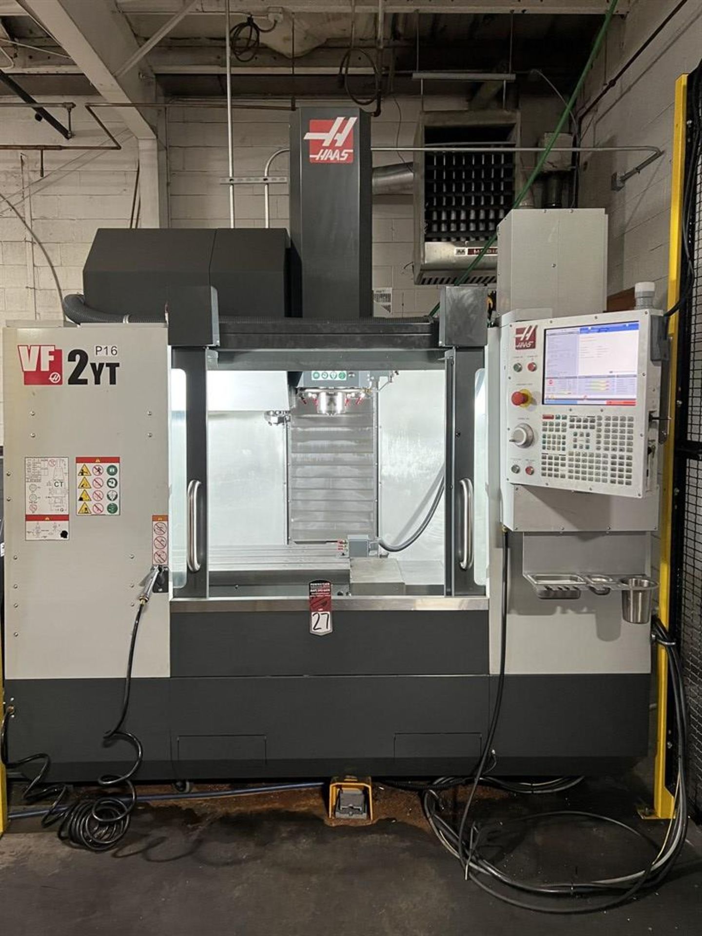 2021 HAAS VF-2YT Vertical Machining Center, s/n 1186899, 30"X, 20"Y, 20"Z, 36" x 18" Table, 4-24" - Image 2 of 10