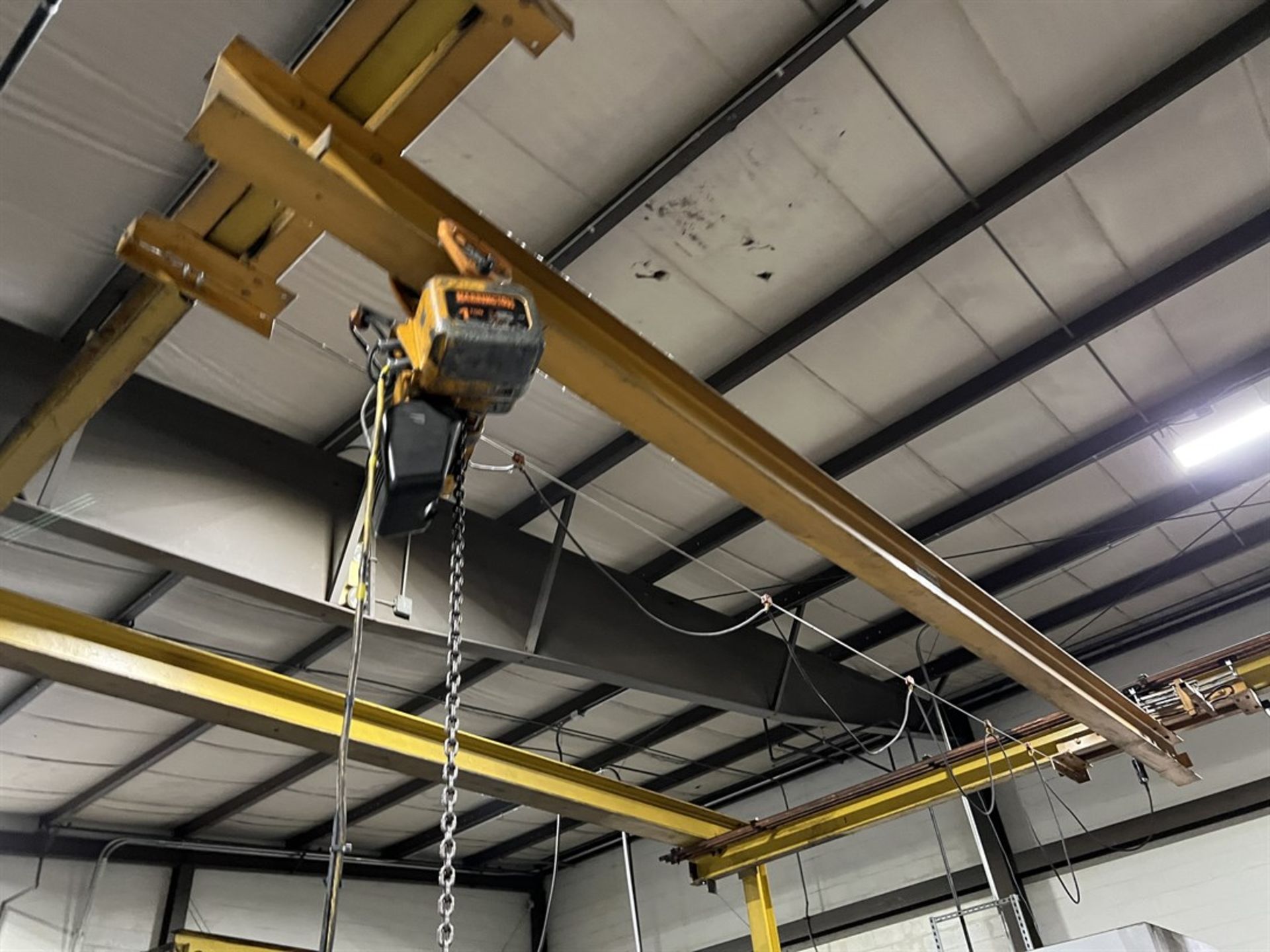 Free Standing Double Bridge Crane System, 24' x 54' x 15'6" H, (1) Bridge w/ Harrington 1-Ton - Image 5 of 9