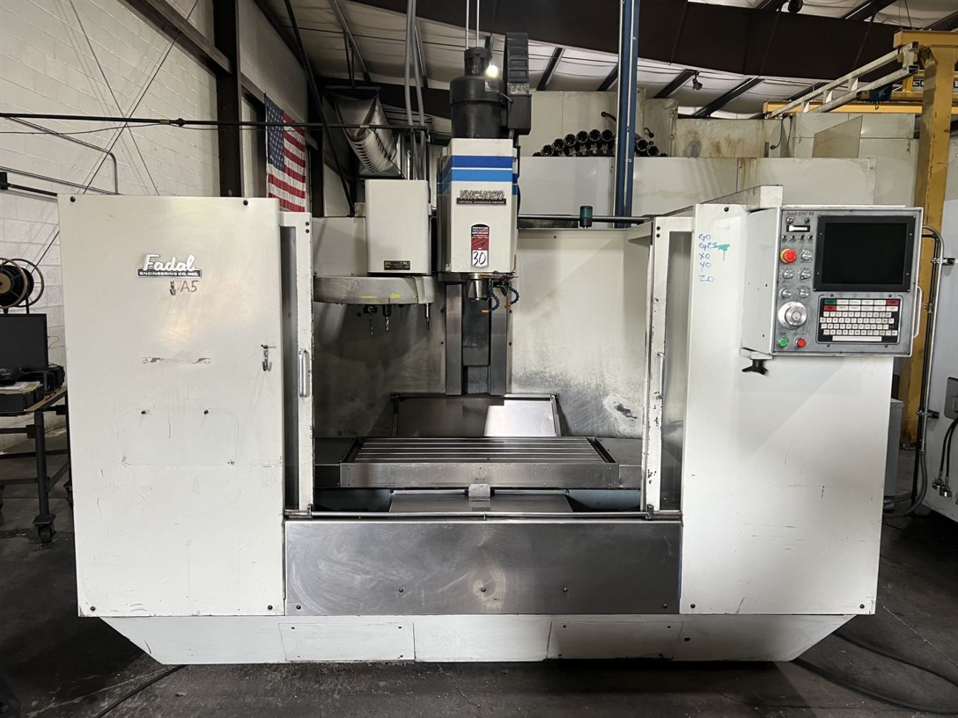 FADAL VMC 4020HT Vertical Machining Center, s/n 9111711, CNC 88 Control, 40"X, 20"Y, 28"Z, 48" x 20"