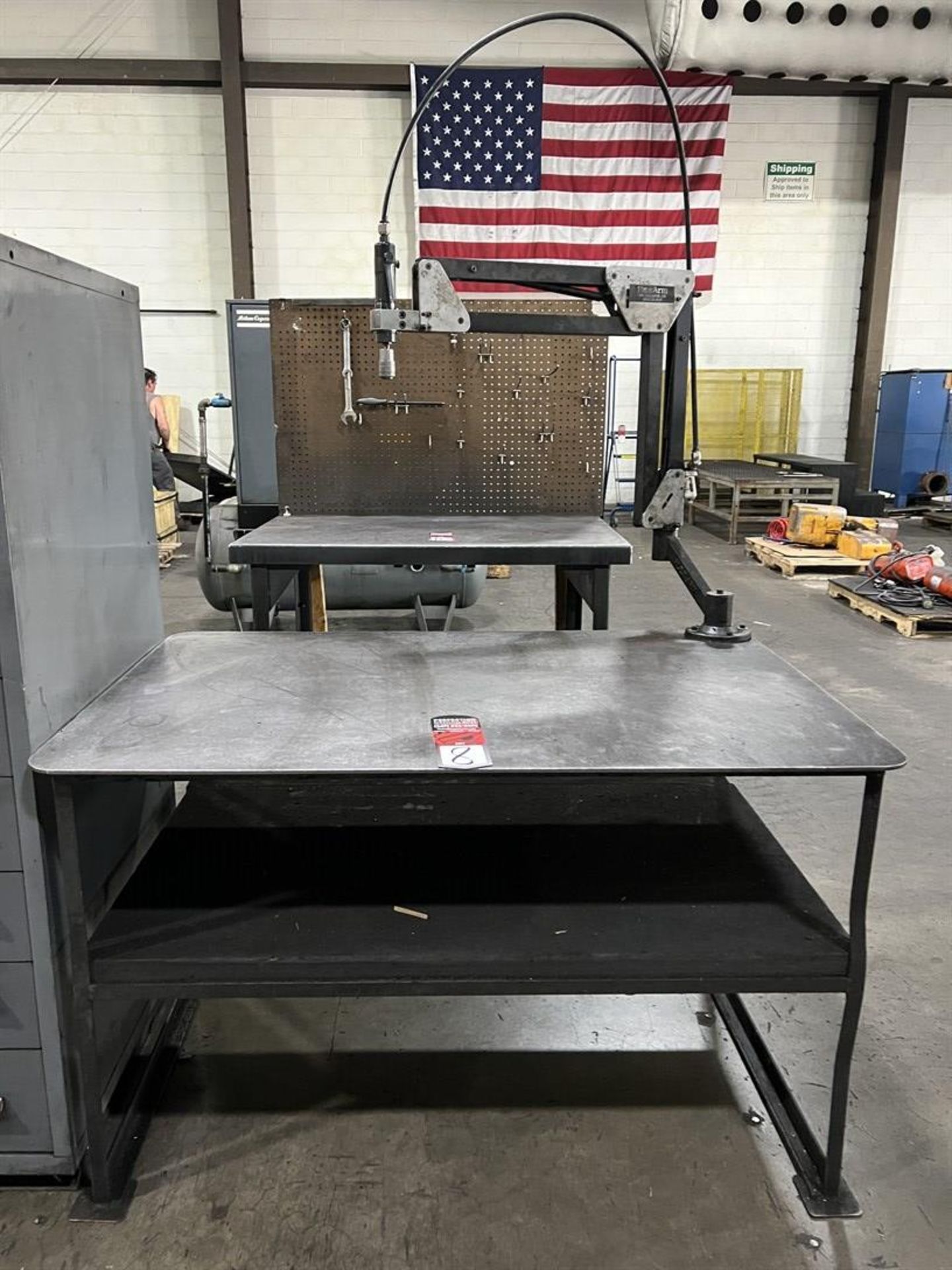 Steel Work Bench, 33" x 51", w/ FLEXARM Tapping Arm