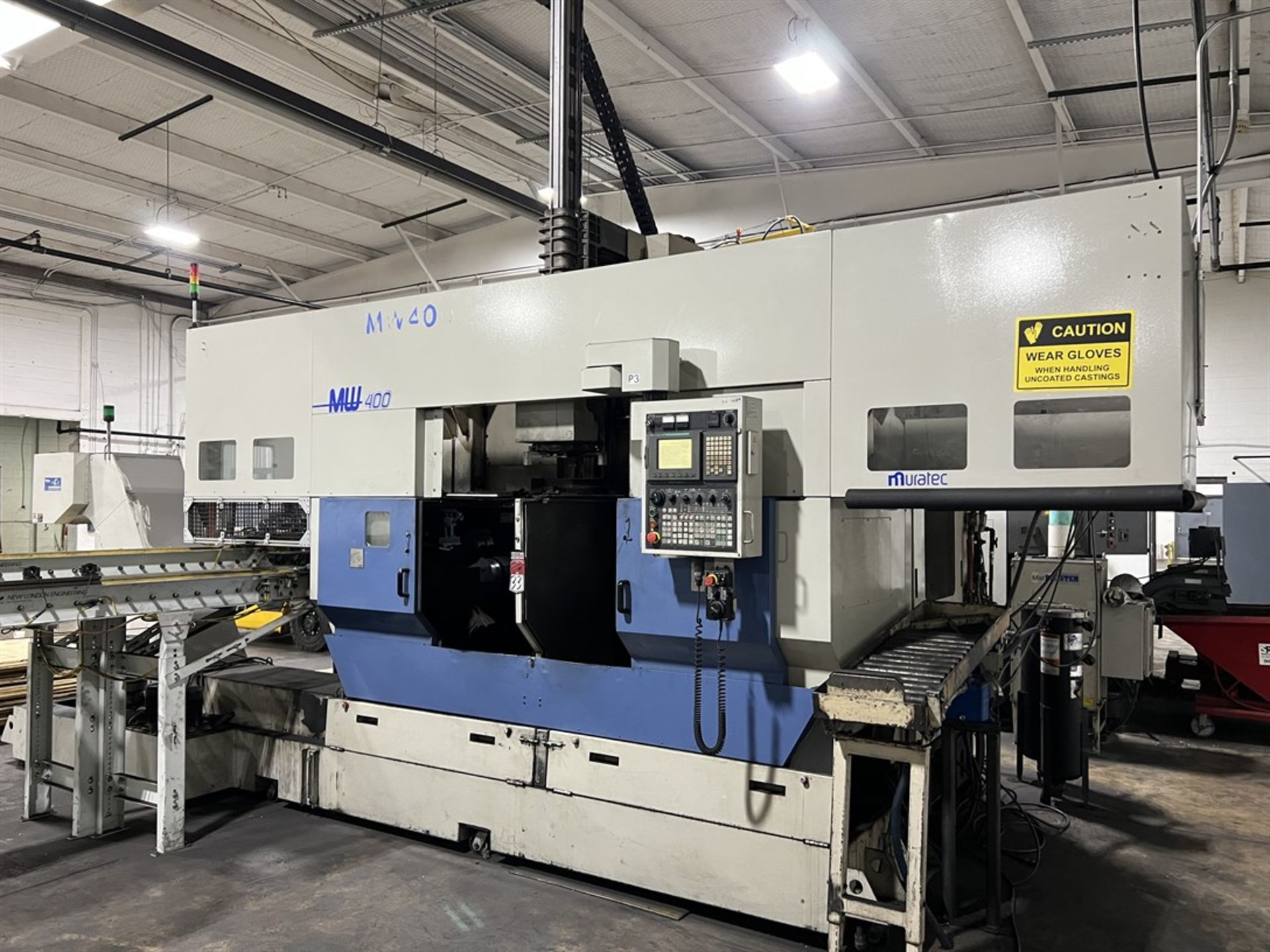 2006 MURATEC MW400 Dual Spindle Turning Center w/ Gantry Loader, s/n 05KX272730001,Muratec-Fanuc CNC