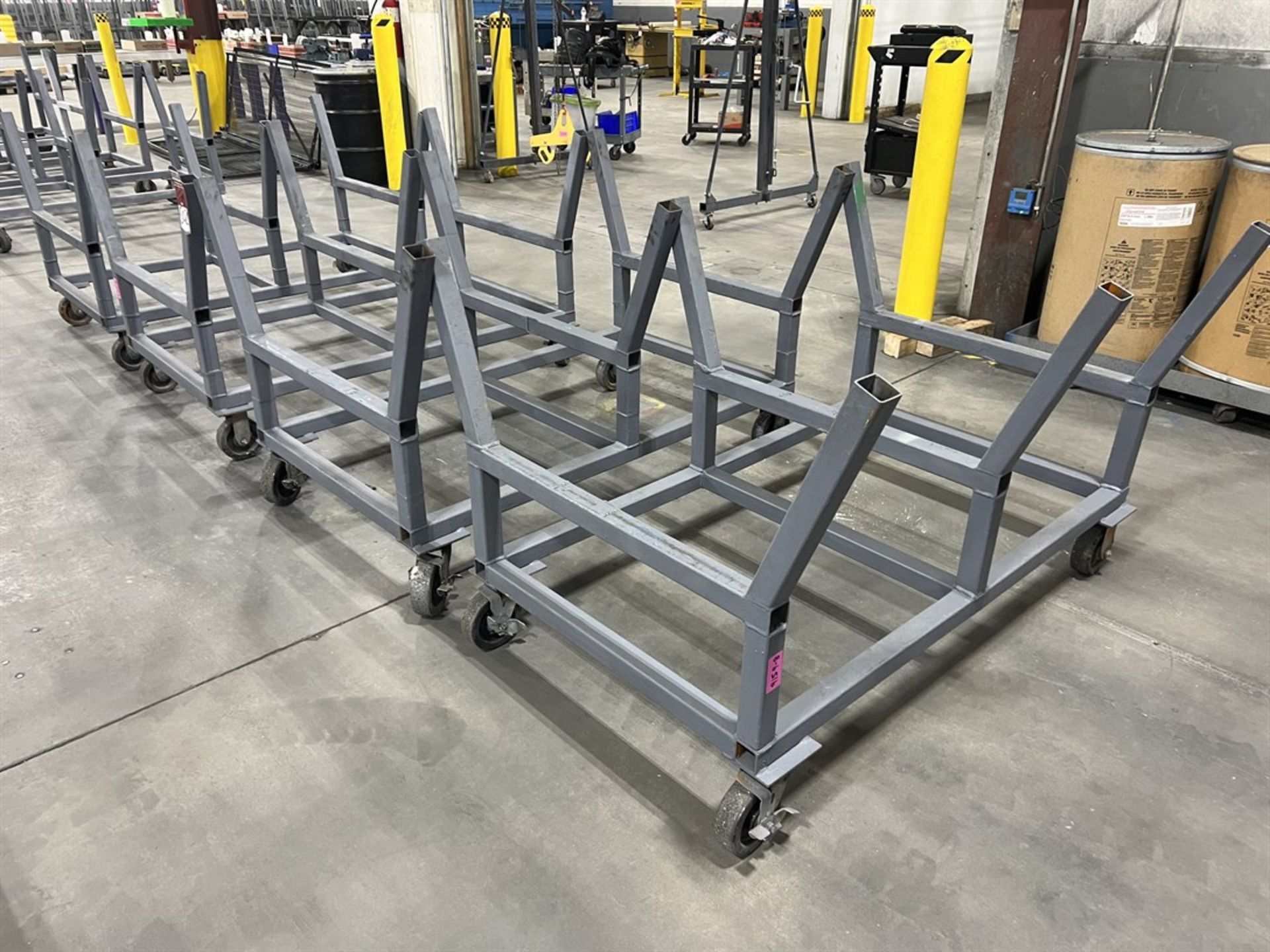 Lot of (4) Steel Stock Carts
