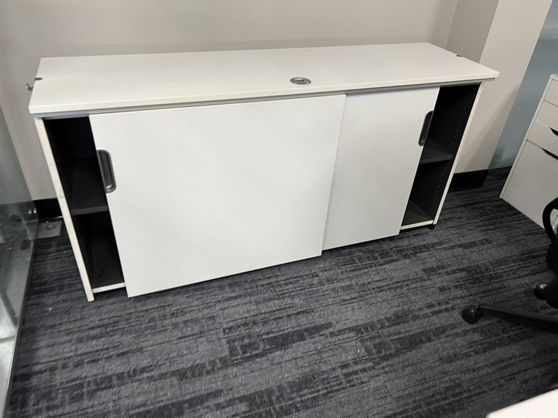 Reception Desk w/ Side Cabinet and Chair - Image 2 of 3