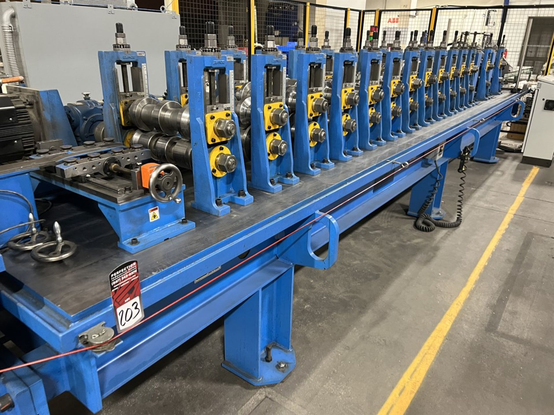 2020 SAMCO 14 Stand Roll Forming Line w/Samco FL 2-1/2-9-16 Flattener, s/n 9791, w/ AMS PLC - Image 3 of 18