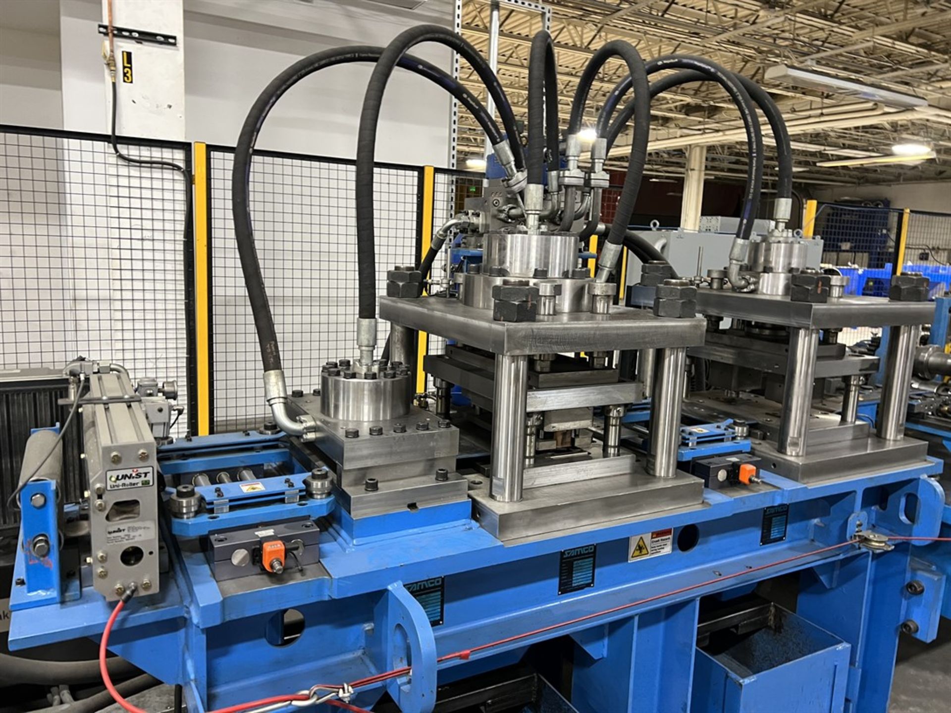 2020 SAMCO 14 Stand Roll Forming Line w/Samco FL 2-1/2-9-16 Flattener, s/n 9791, w/ AMS PLC - Image 6 of 18