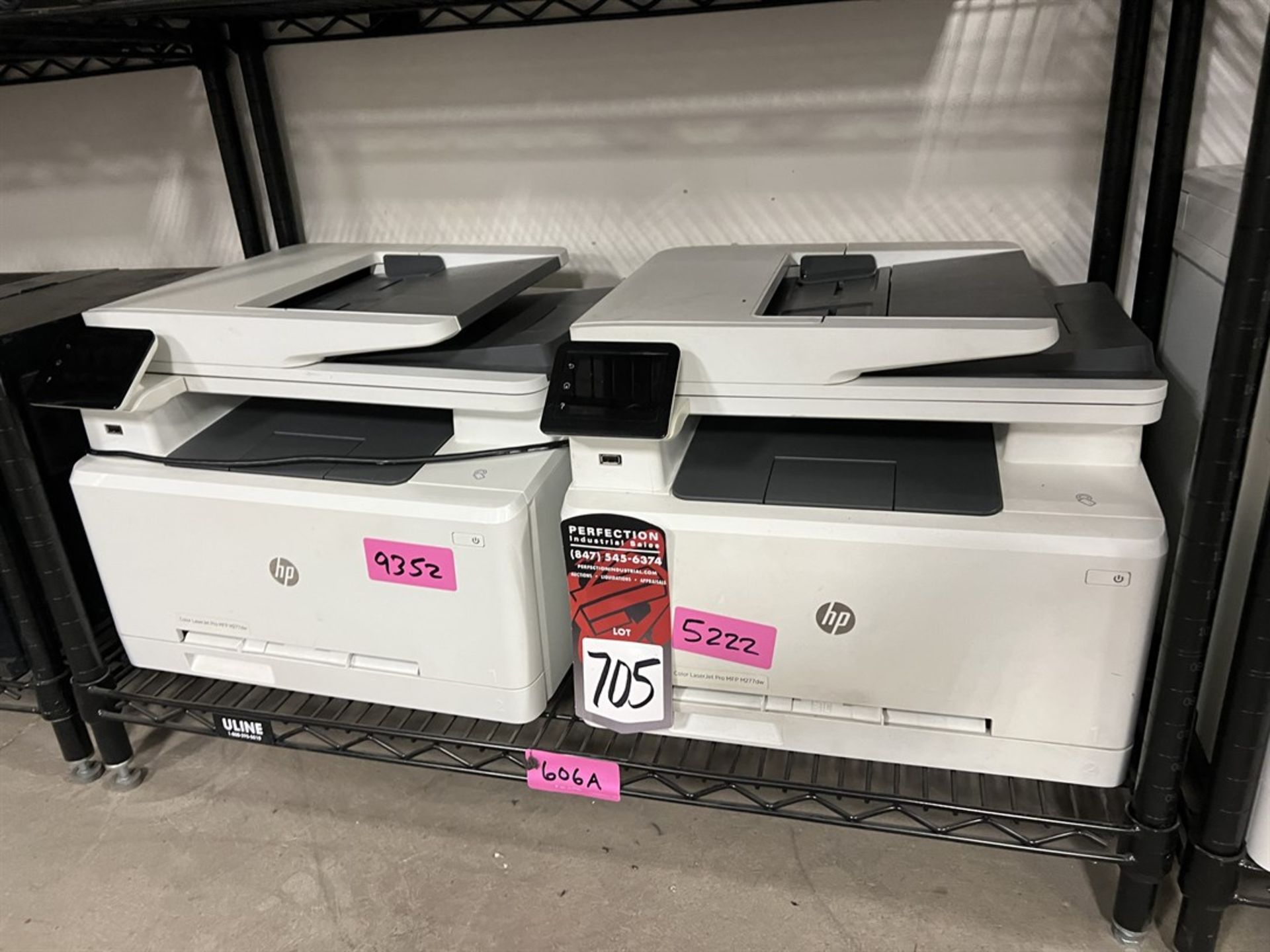 Lot of (2) HP Laser Jet Pro MFP M4277dw Printers