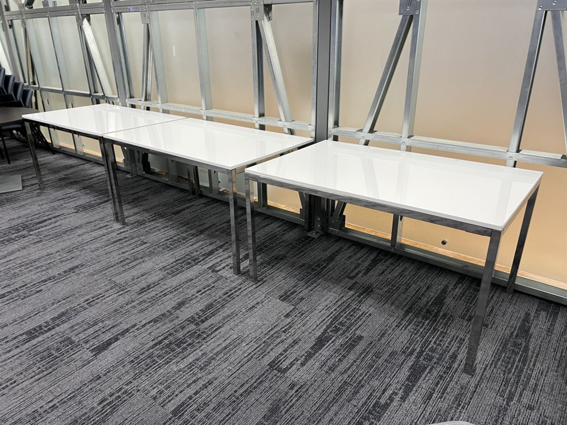 Lot of (3) Break Room Tables, 33.5" x 53"
