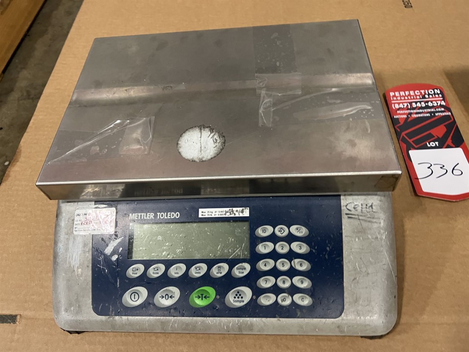 Lot of (2) METTLER TOLEDO BBA-442 35SD Digital Bench Top Scales - Image 3 of 3